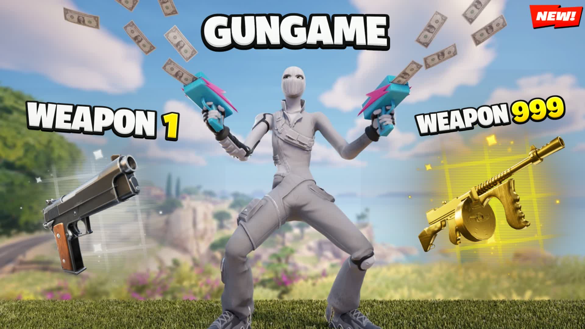 GUNGAME INFINITE ONE SHOT β Fortnite Creative map