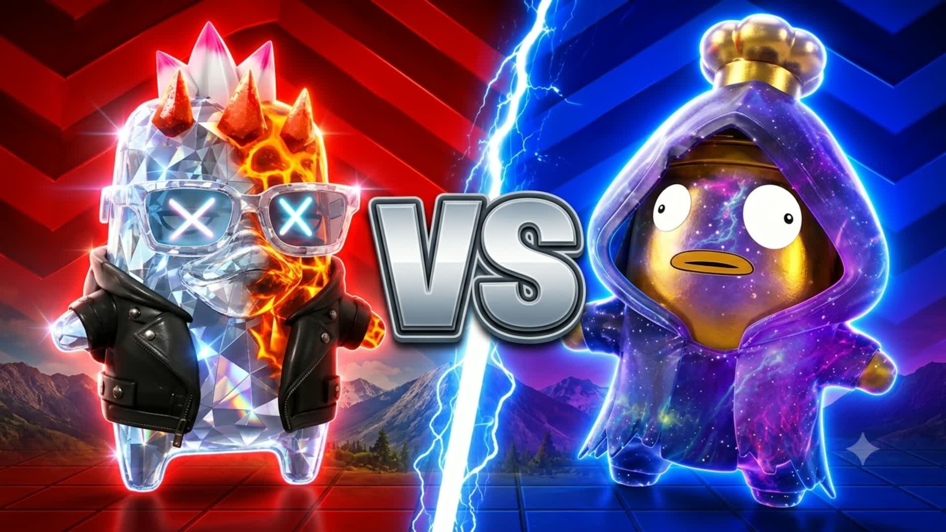 ESQUERDA RED VS BLUE DIREITA RVB UNC — Fortnite Creative map