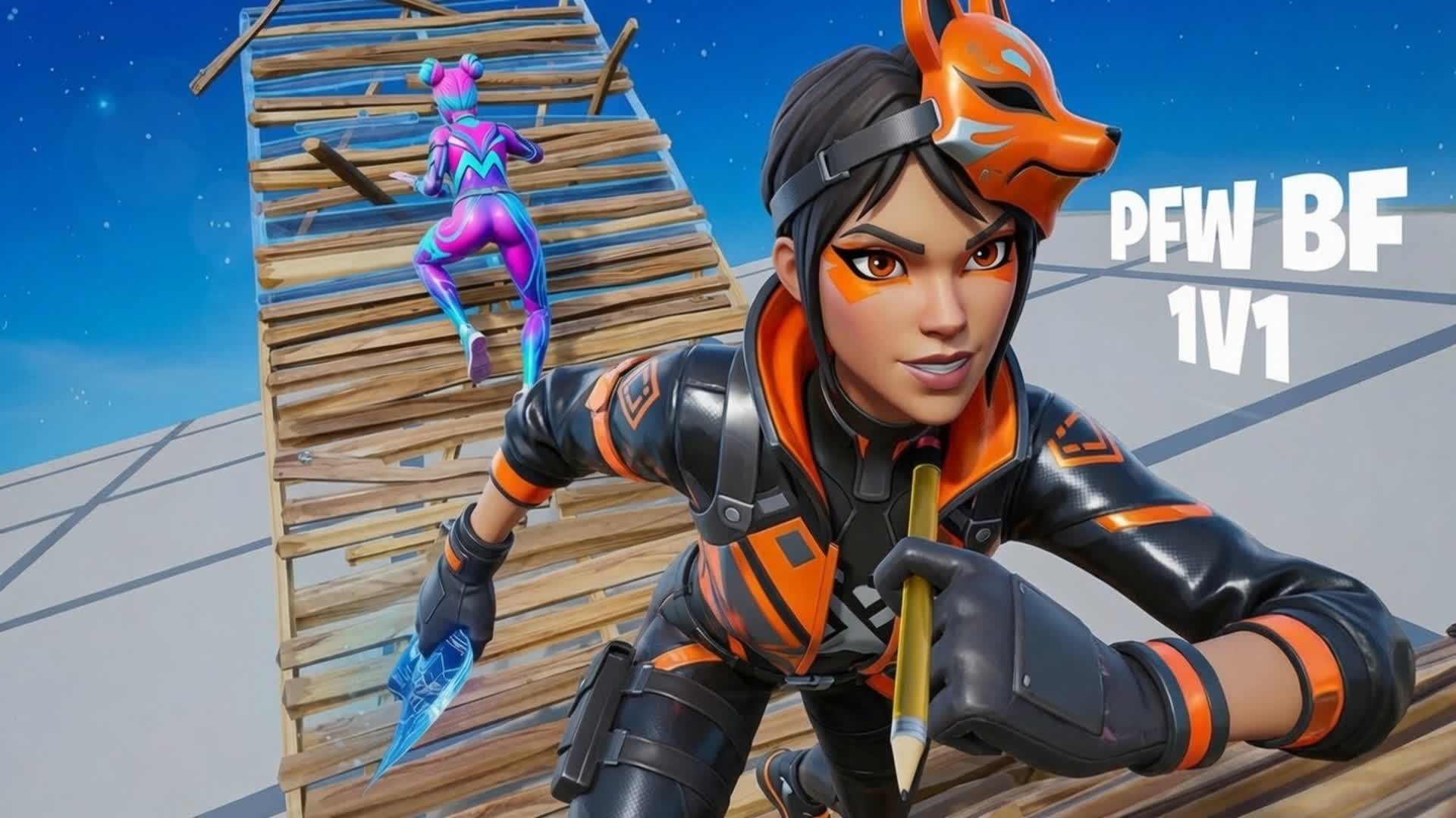 PFW 1V1 BUILD FIGHTS (200 PUMPS) — Fortnite Creative map