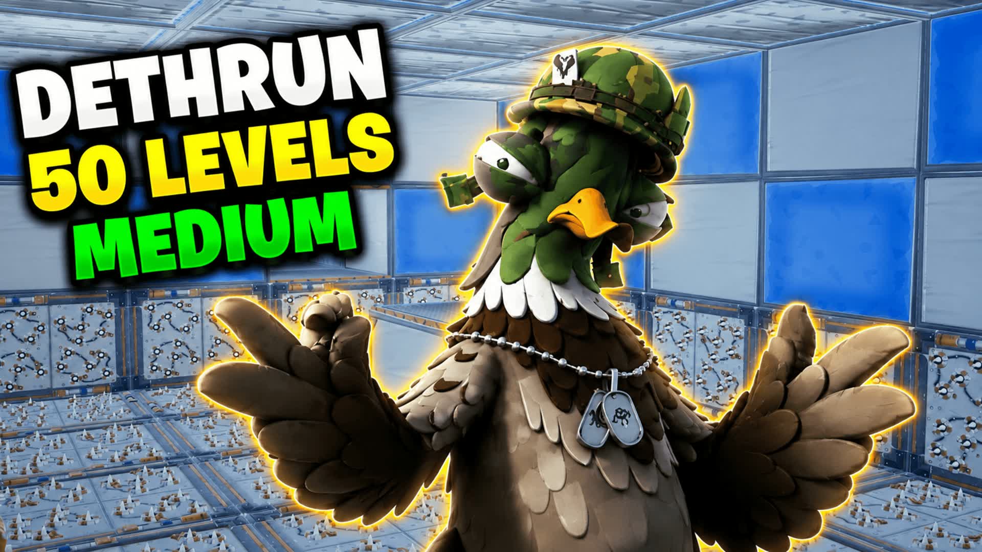🔥DETHRUN 50 LEVELS MÉDIUM صعوبة متوسط🏆 — Fortnite Creative map
