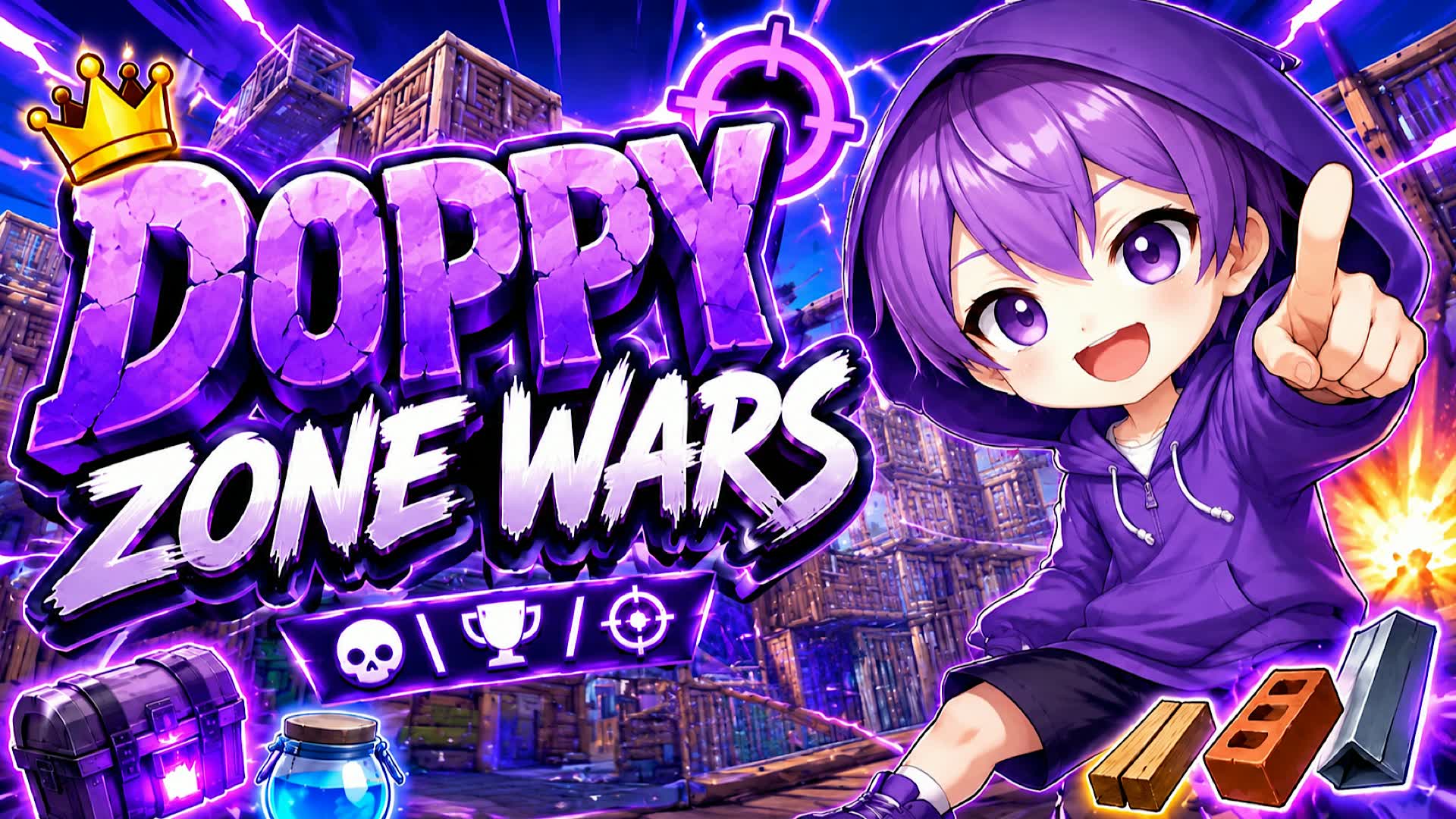 DOPPY ZONE WARS! — Fortnite Creative map