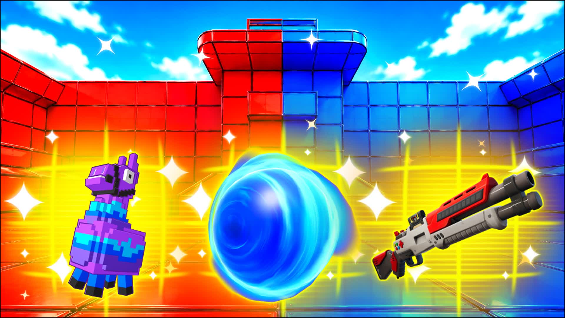 RED VS BLUE FAR OPTIC π΄π΅ β Fortnite Creative map