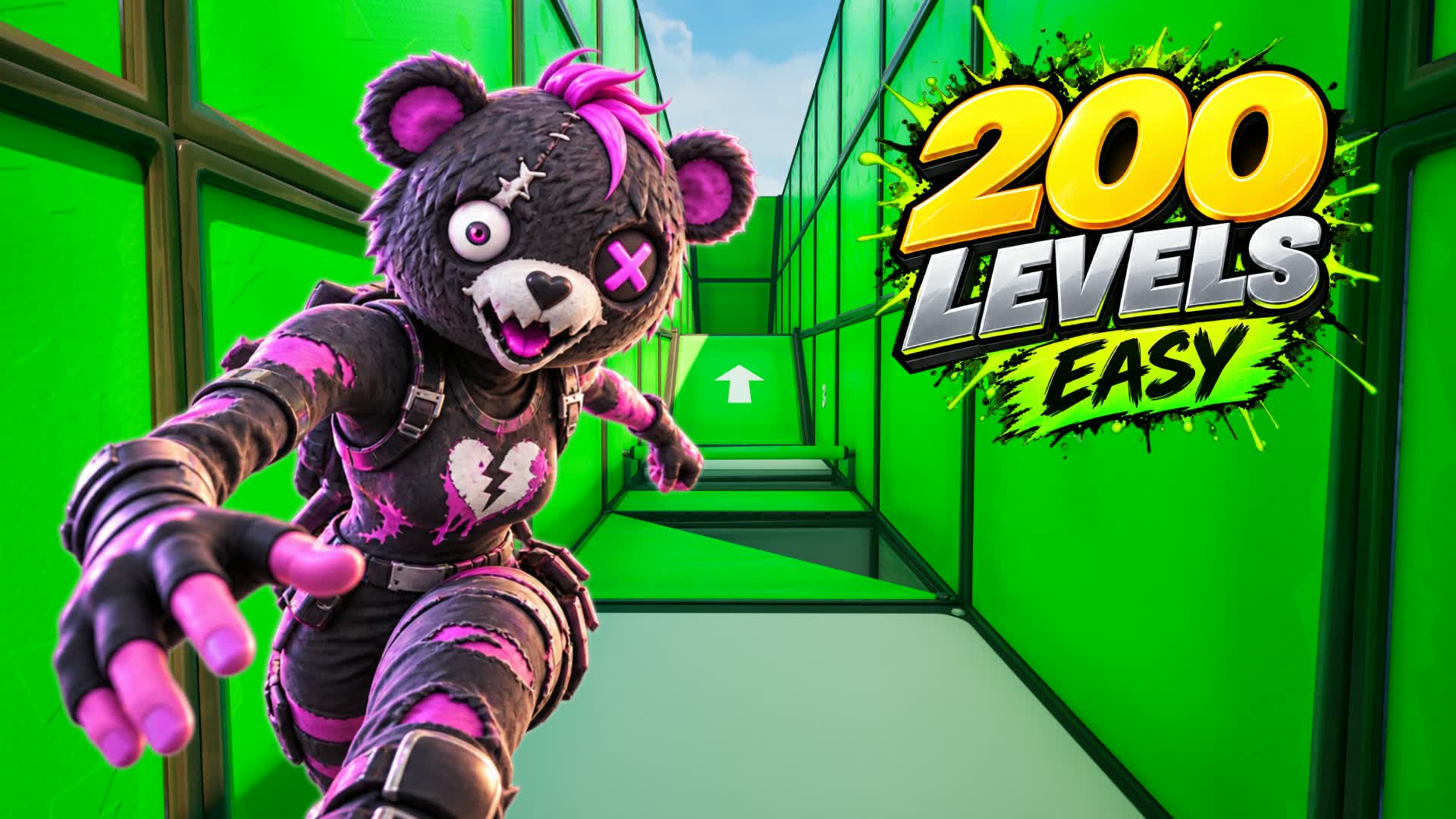 ๐ Fun Halloween Parkour 200+ โ Fortnite Creative map