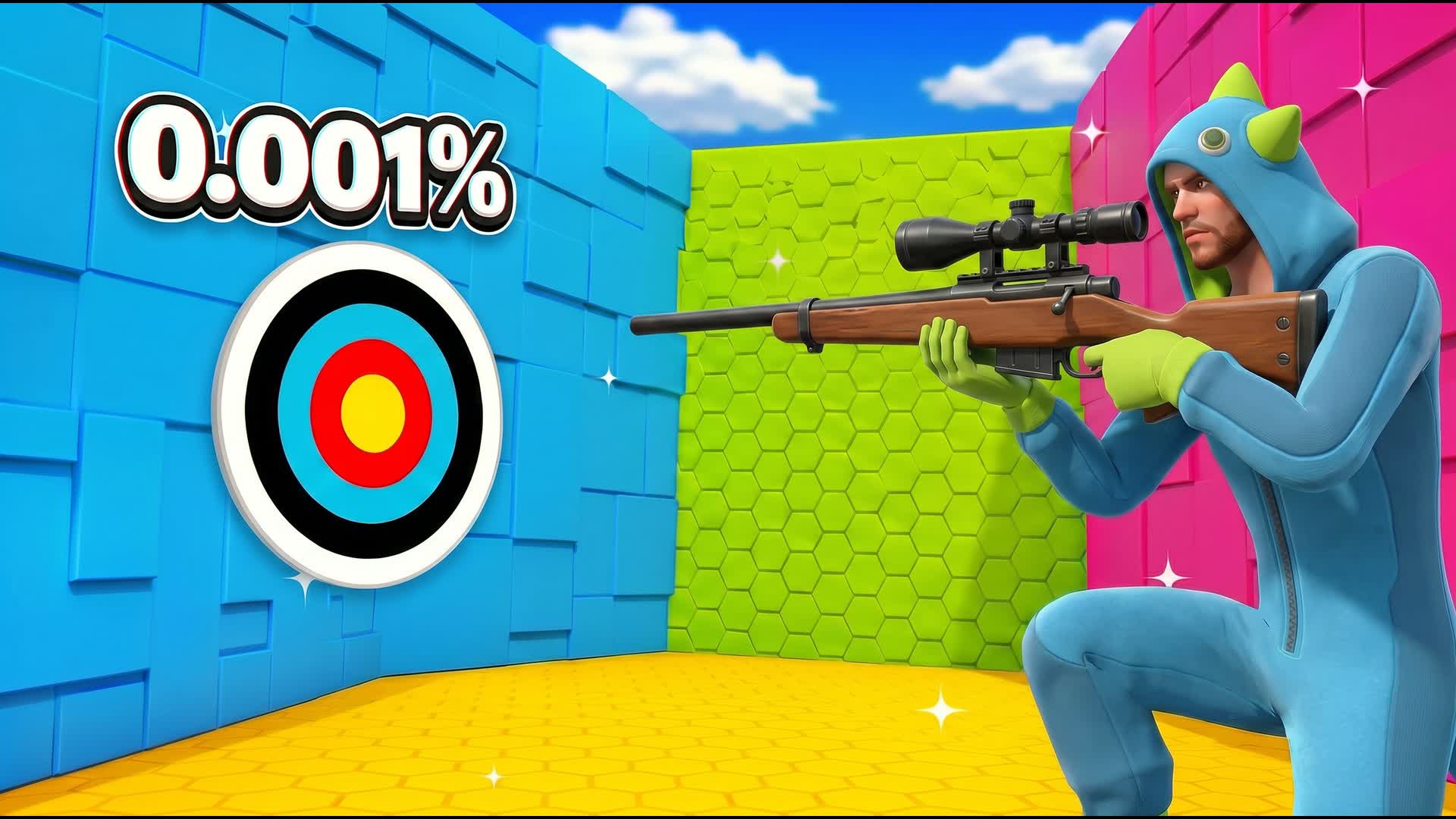 TRICKSHOT PARKOUR🎯(67+ LEVELS) — Fortnite Creative map