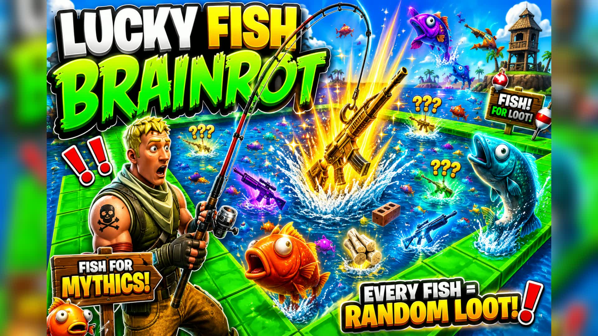 LUCKY FISH BRAINROT! — Fortnite Creative map