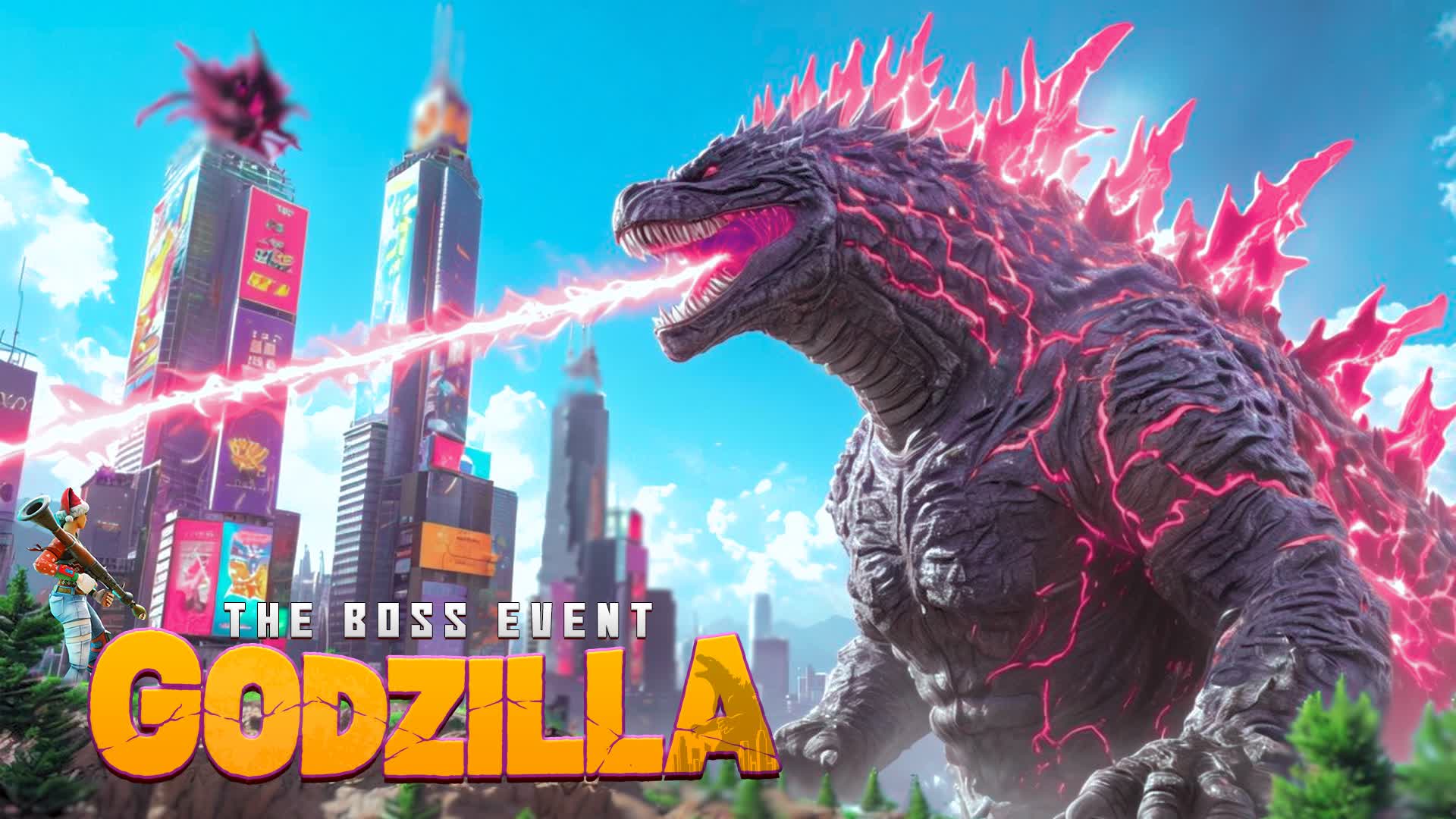 GODZILLA RISING - BOSS EVENT — Fortnite Creative map