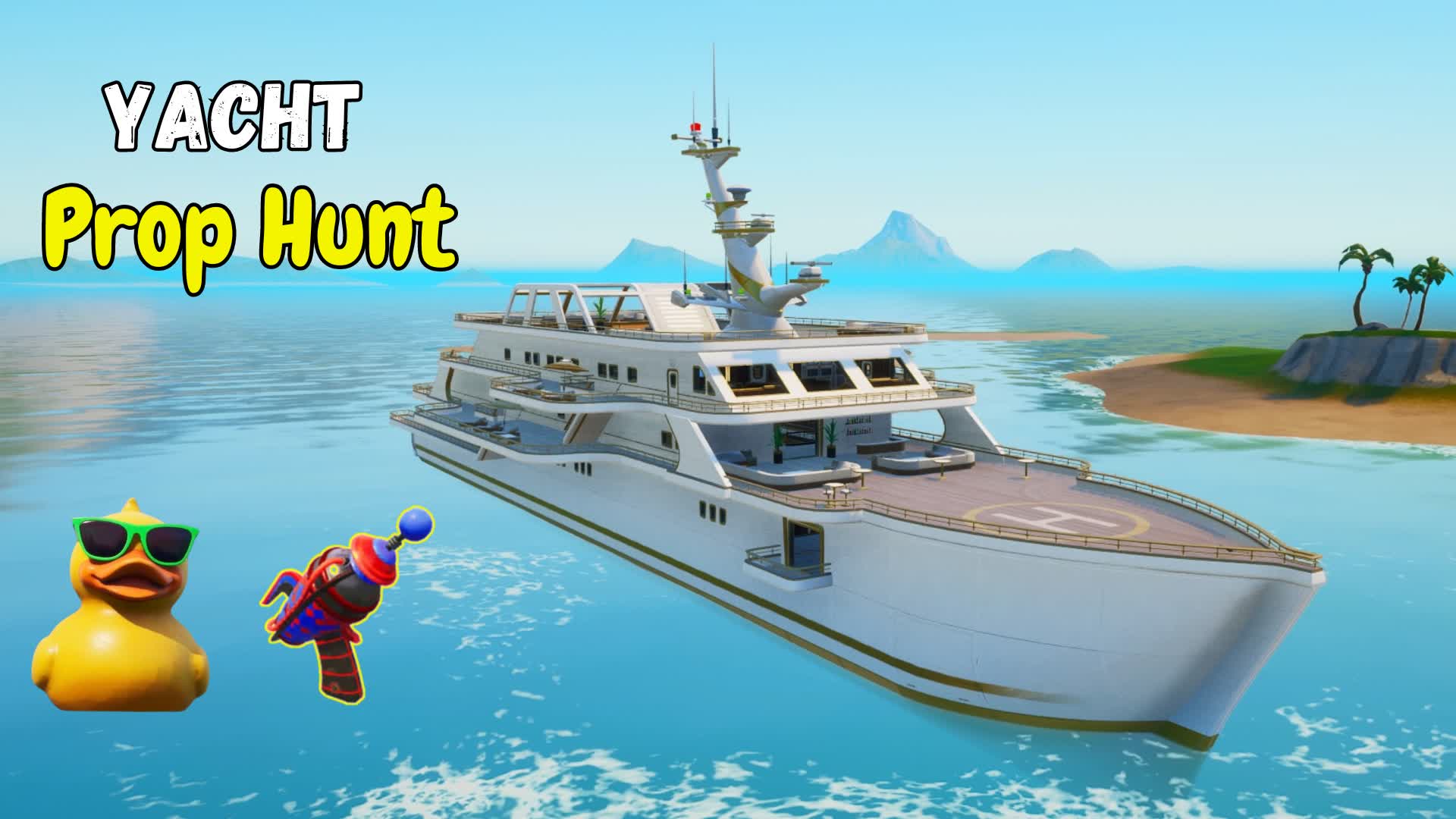 prop hunt yacht — Fortnite Creative map