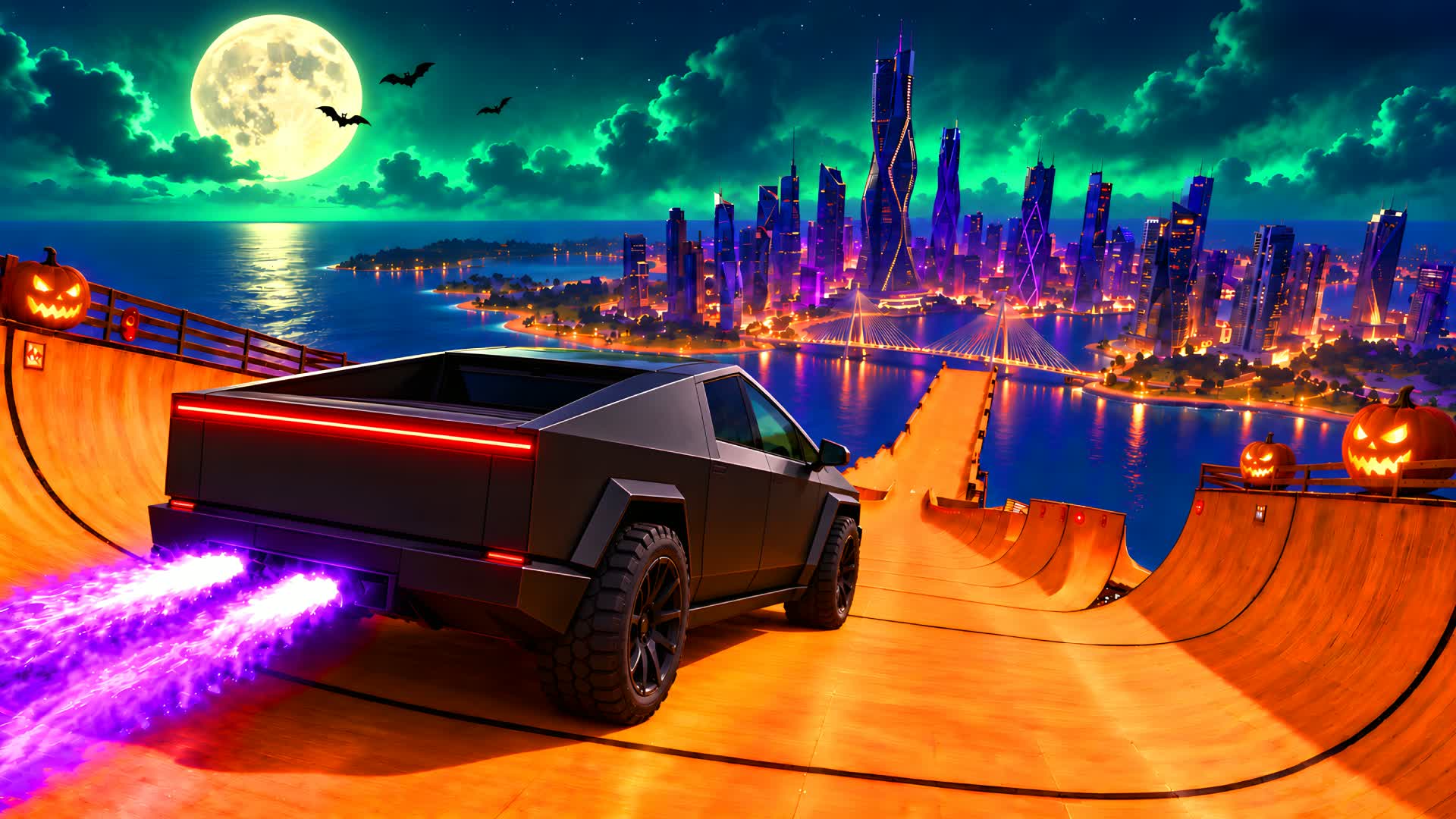 HALLOWEEN DRIVE FIGHT 🚗 FFA⭐️ — Fortnite Creative map
