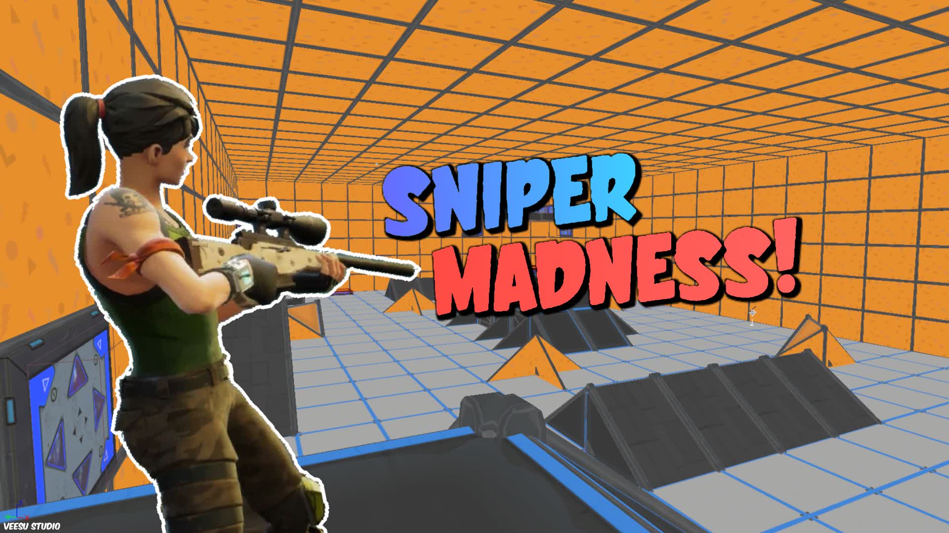 SNIPER MADNESS! — Fortnite Creative map