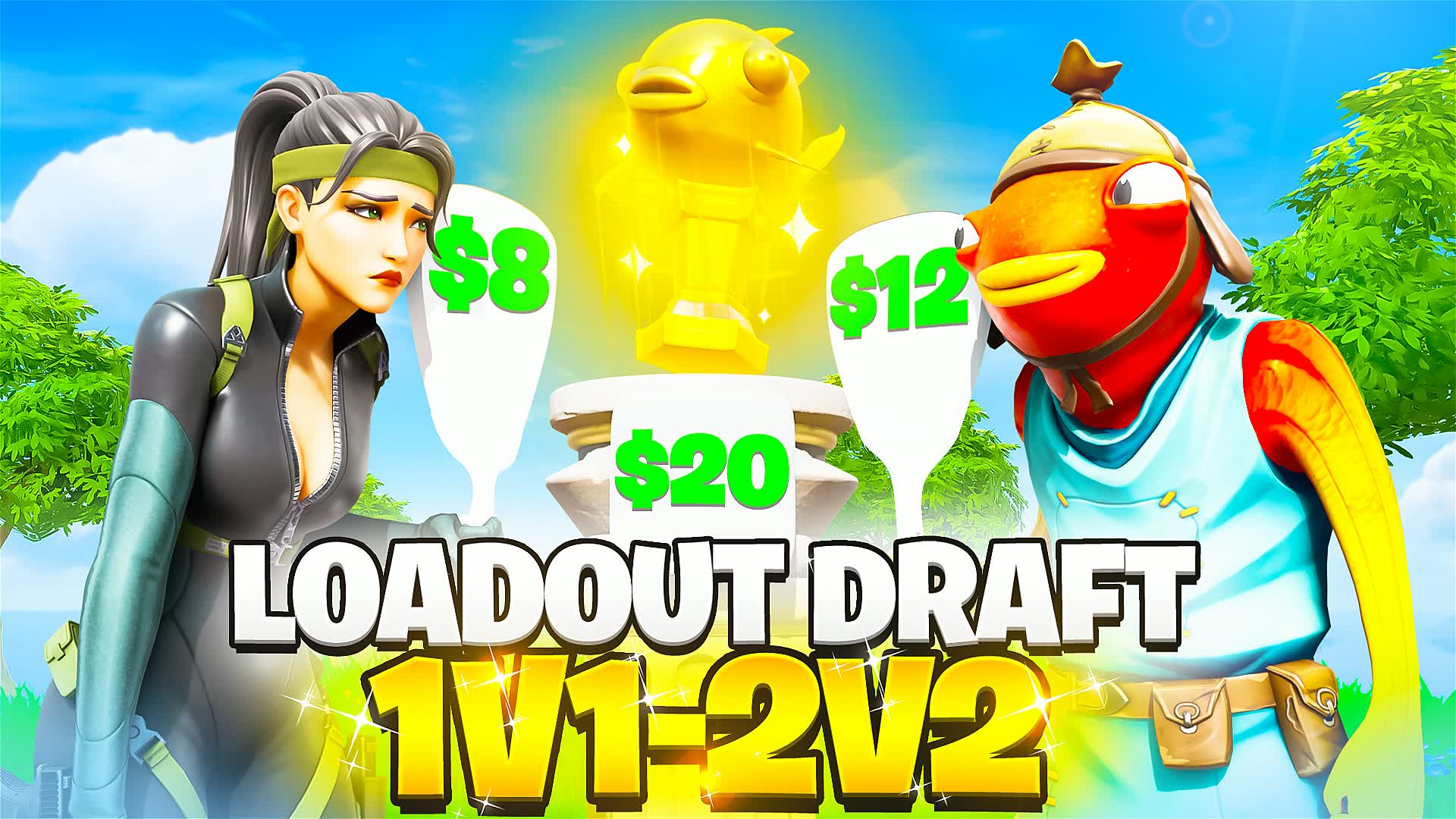 LOADOUT DRAFT 1V1-2V2 — Fortnite Creative map