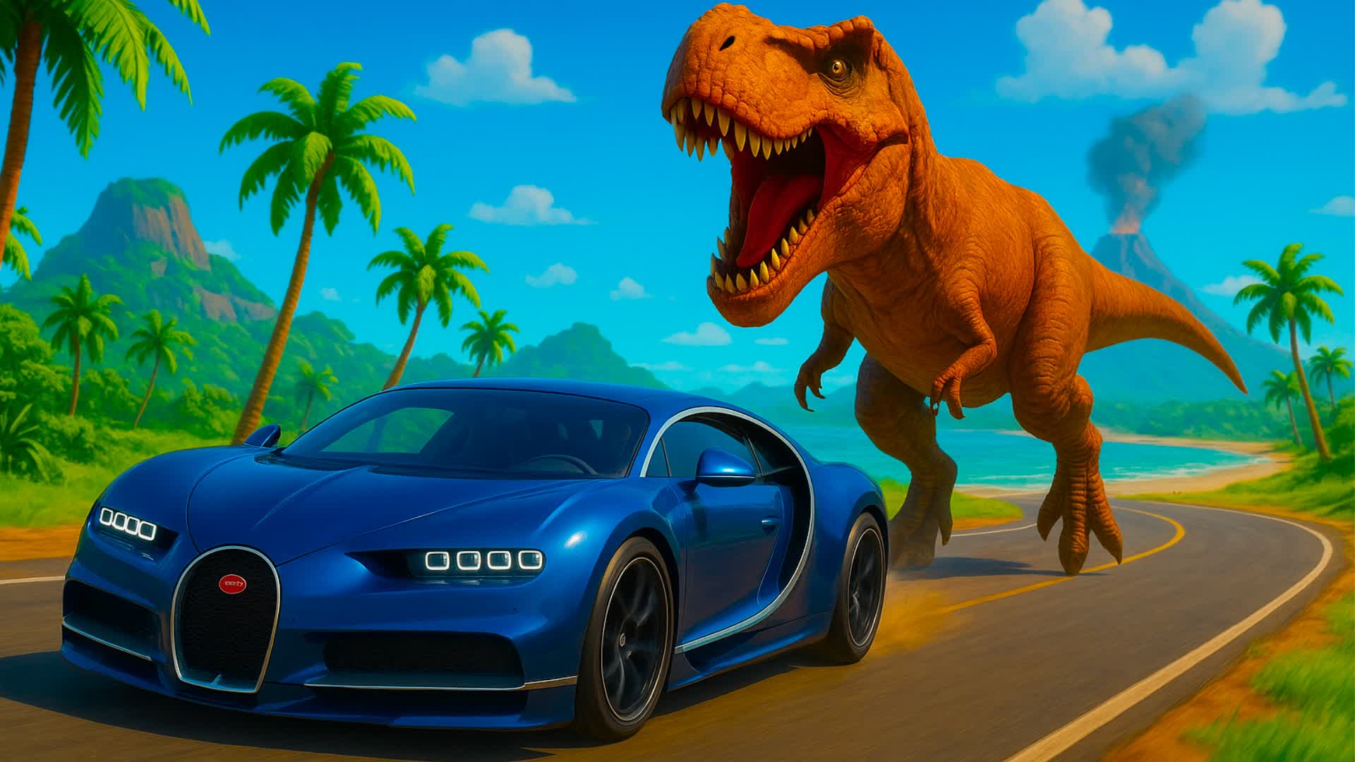 SUPER DINO DRIVE๐ โ Fortnite Creative map