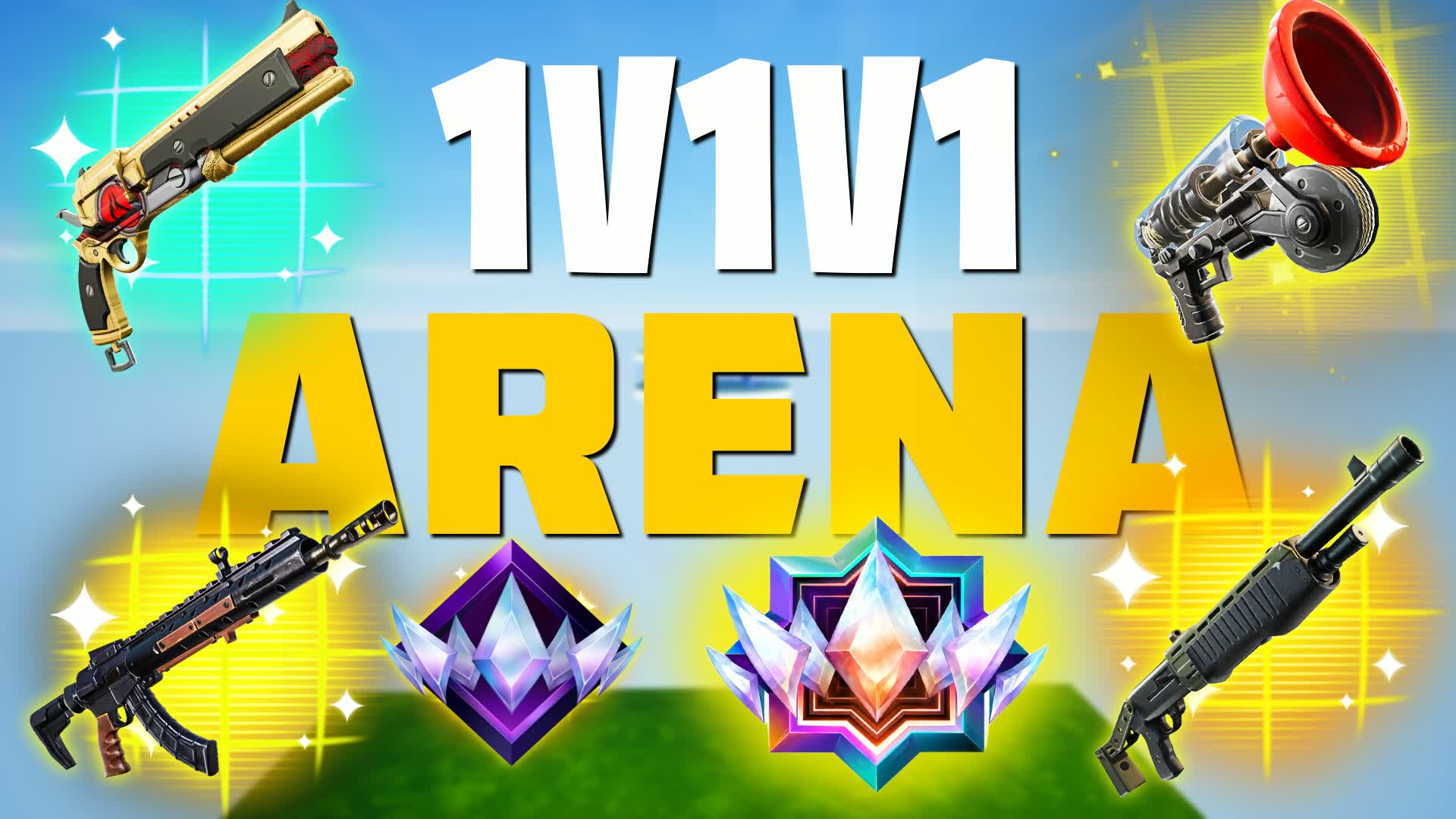 ARENA 1V1V1 ARENA — Fortnite Creative map