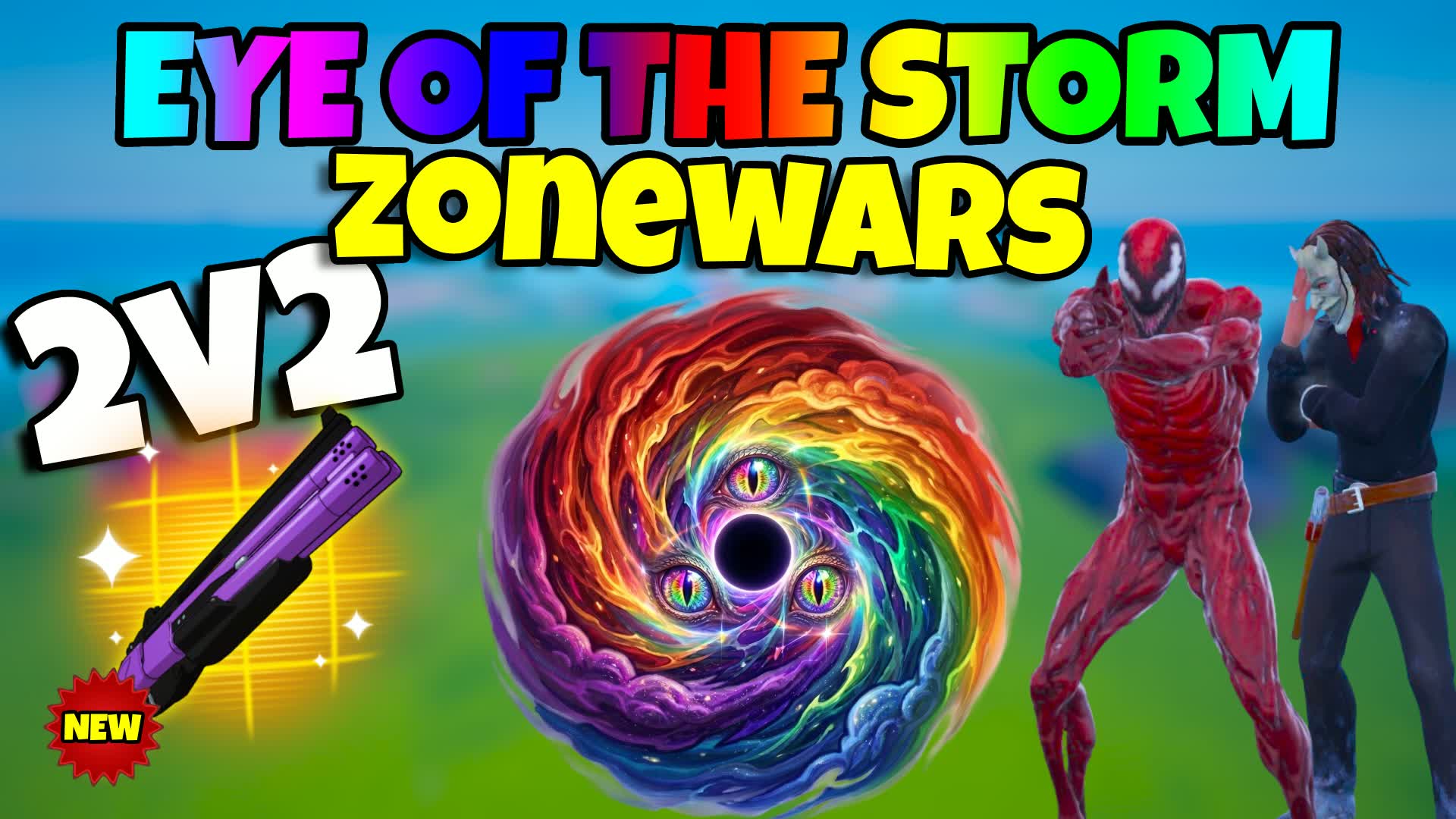 EYE OF THE STORM -2v2๐ Stormen har รถgon โ Fortnite Creative map