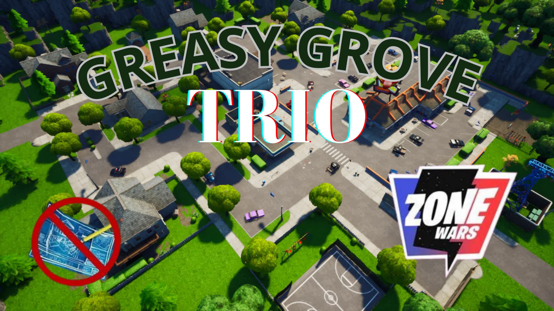 GREASY ZONE WARS TRIO NO BUILD — Fortnite Creative map