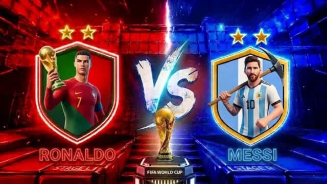 🦌RONALDO VS MESSI😨 FOOTBALL WORLD CUP — Fortnite Creative map