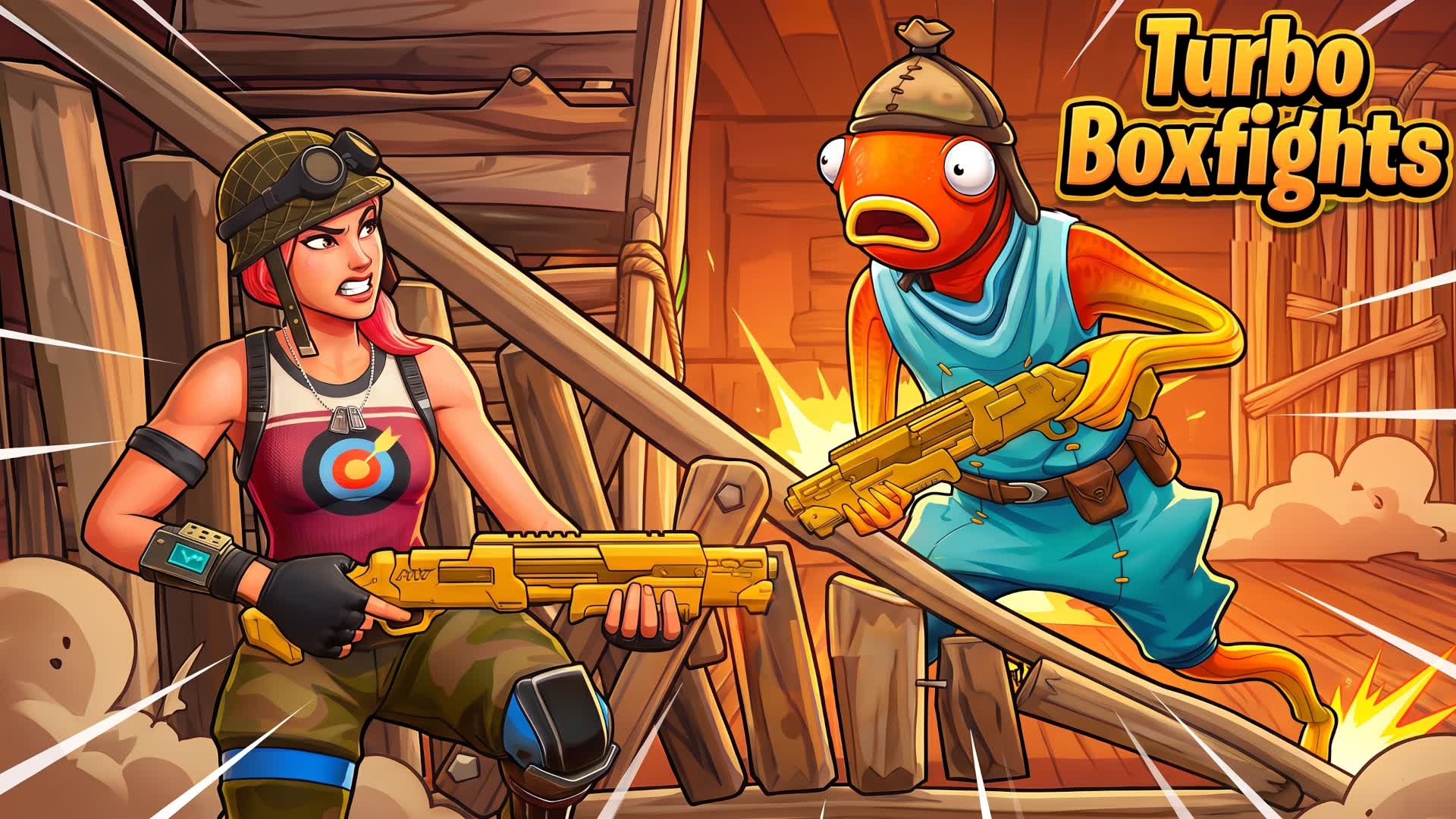 Turbo Boxfights 2v2 — Fortnite Creative map