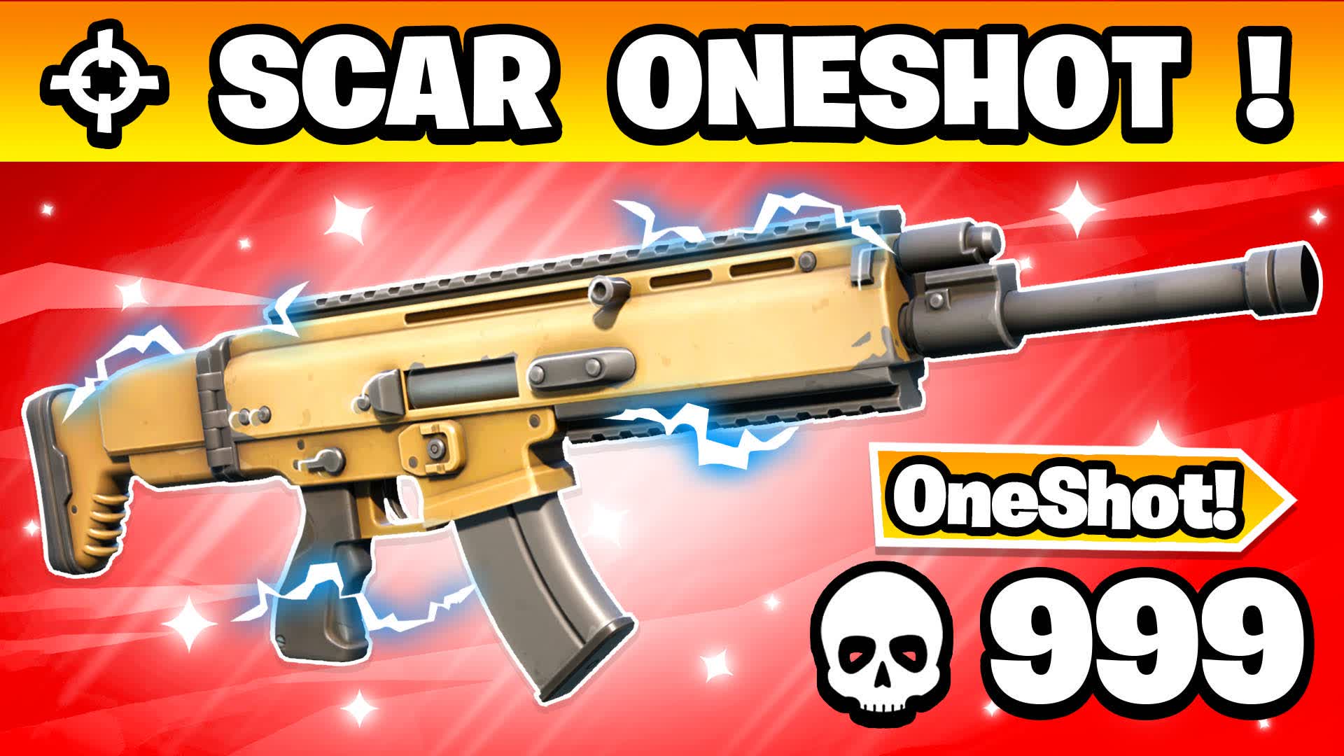 SCAR ONE SHOT 🎯TILTED TOWERS🔫 — Fortnite Creative map