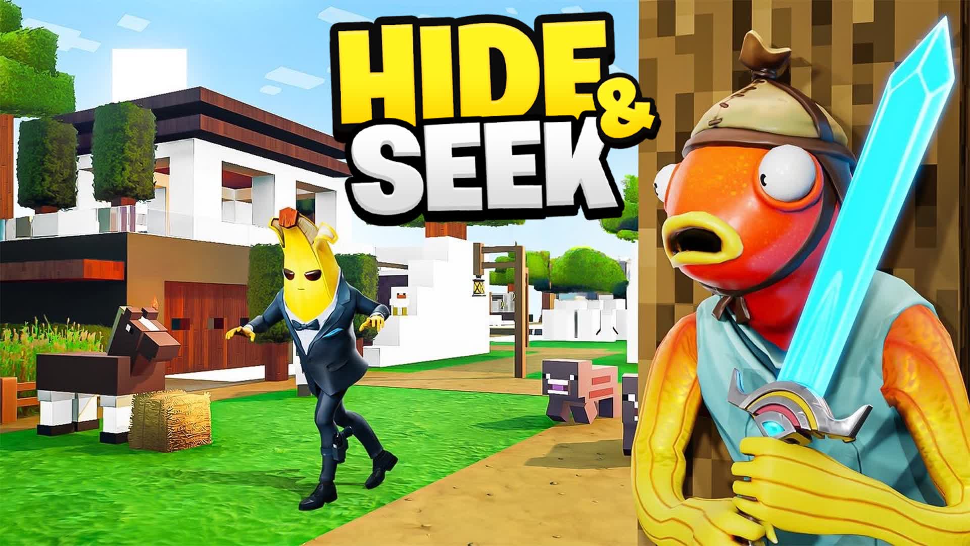 🏹FORTCRAFT HIDE AND SEEK!👀 — Fortnite Creative map