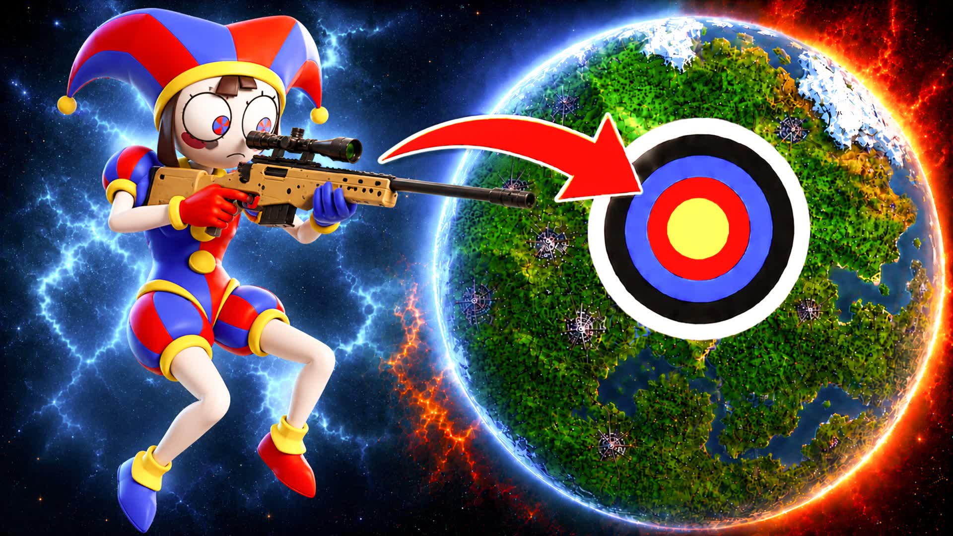 🎯CLOWN TRICKSHOT PARKOUR 125 LEVELS!! — Fortnite Creative map