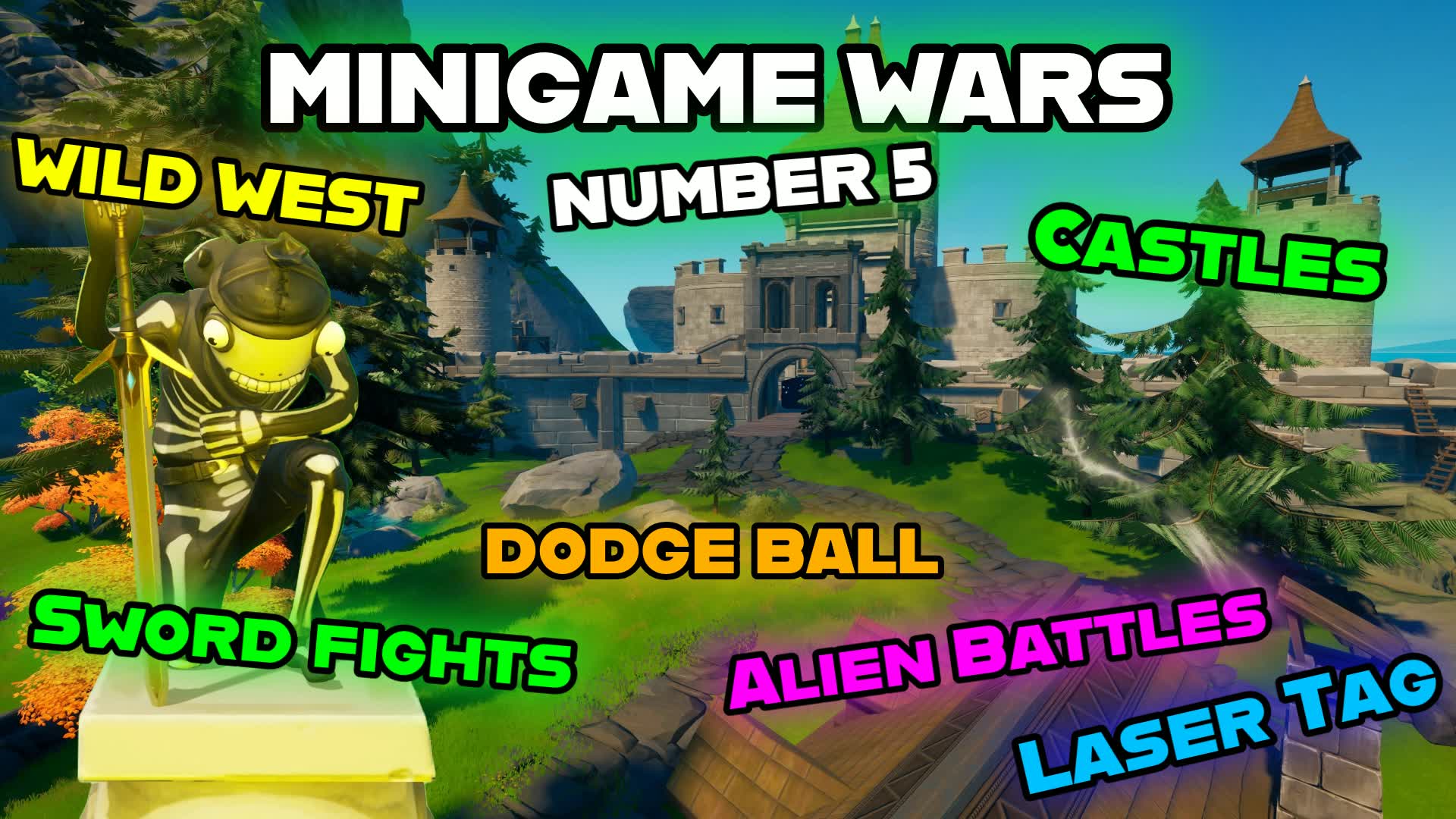 MINIGAME WARS NUMBER 5 — Fortnite Creative map