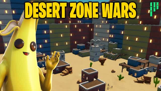 Desert Zone Warsπ΅ β Fortnite Creative map cover art