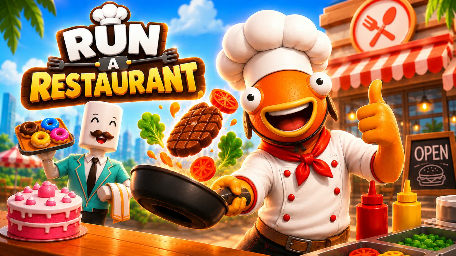 RUN A RESTAURANT TYCOON — Fortnite Creative map