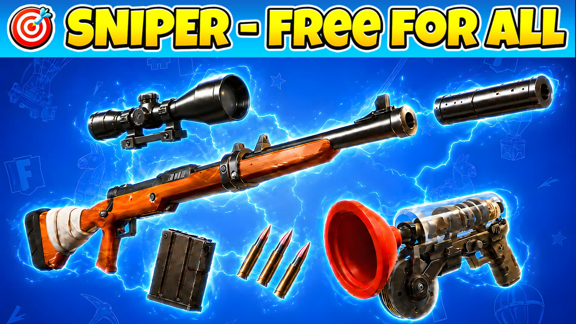 SNIPER⭐ FREE FOR ALL - GUN GAME — Fortnite Creative map