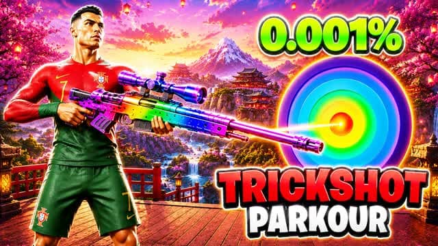 🔫SHOOT 4X TRICKSHOT PARKOUR🎯🏃 — Fortnite Creative map
