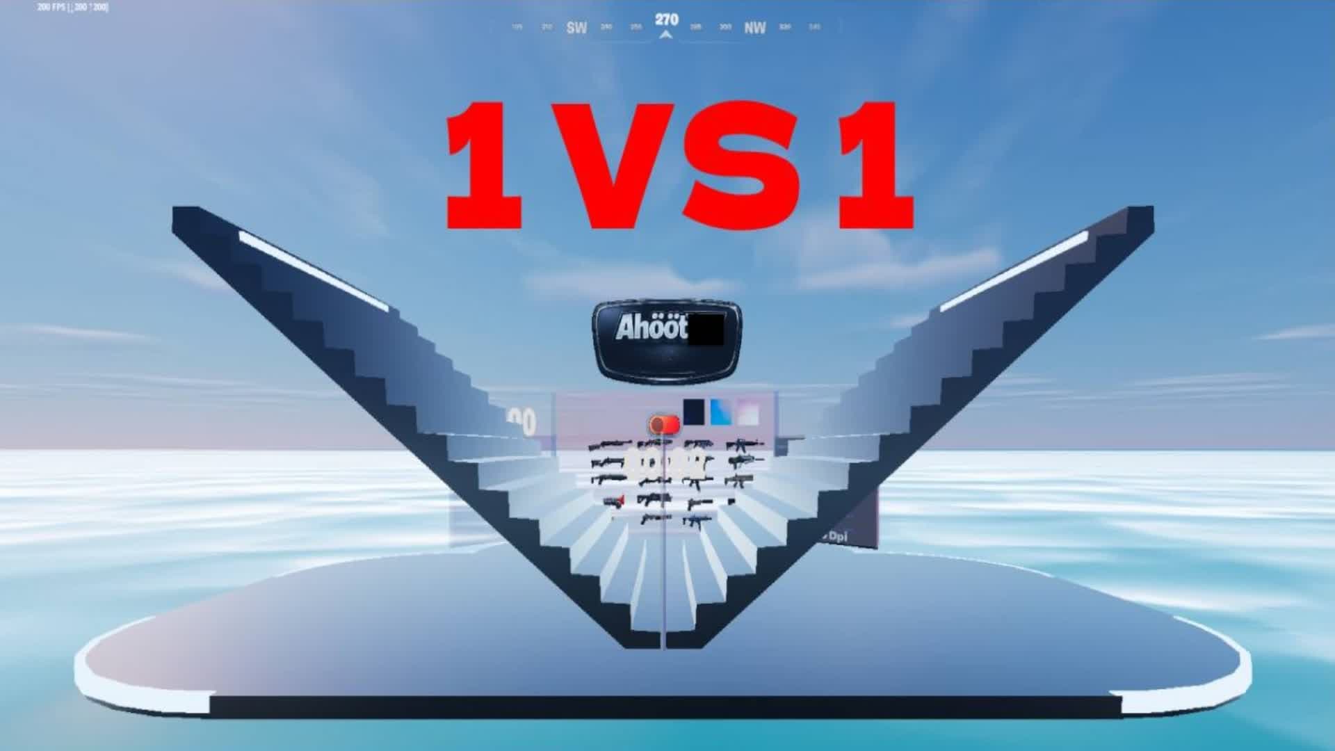 Ahööt 1 VS 1 Map — Fortnite Creative map