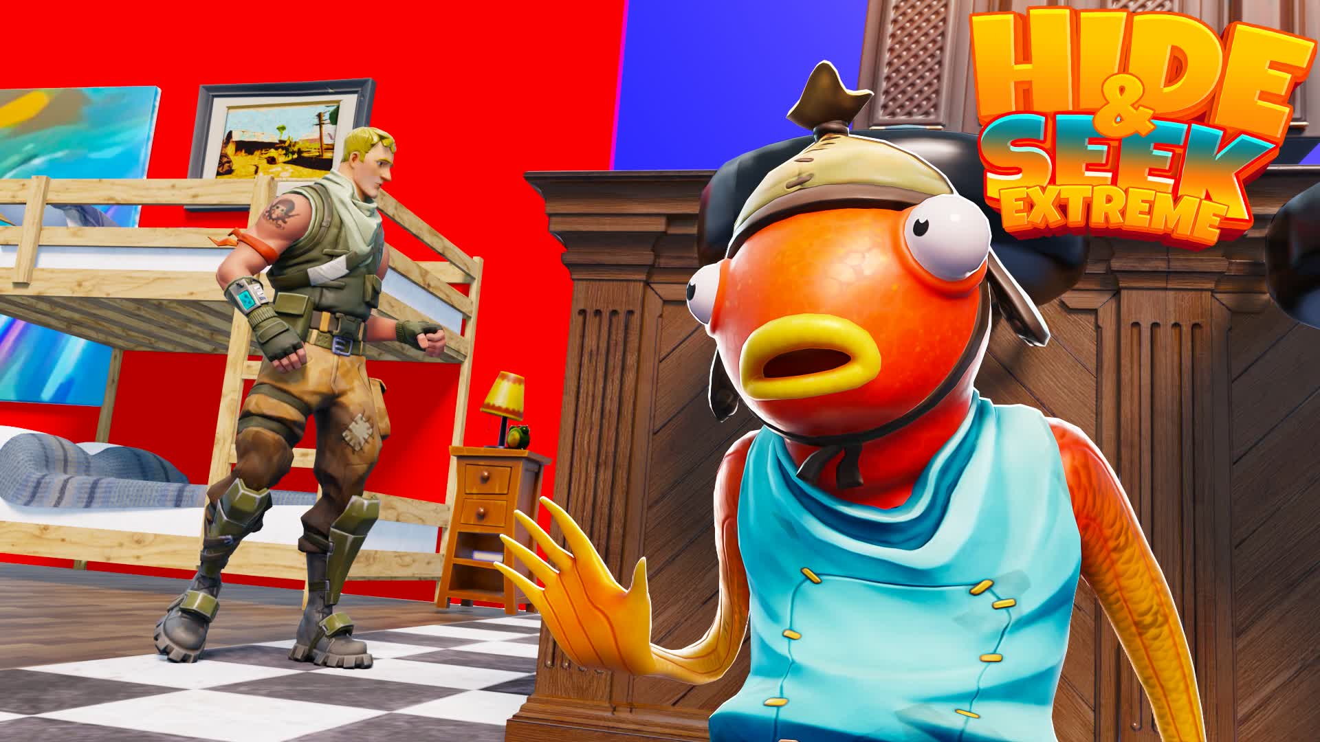 HIDE AND SEEK EXTREME β Fortnite Creative map