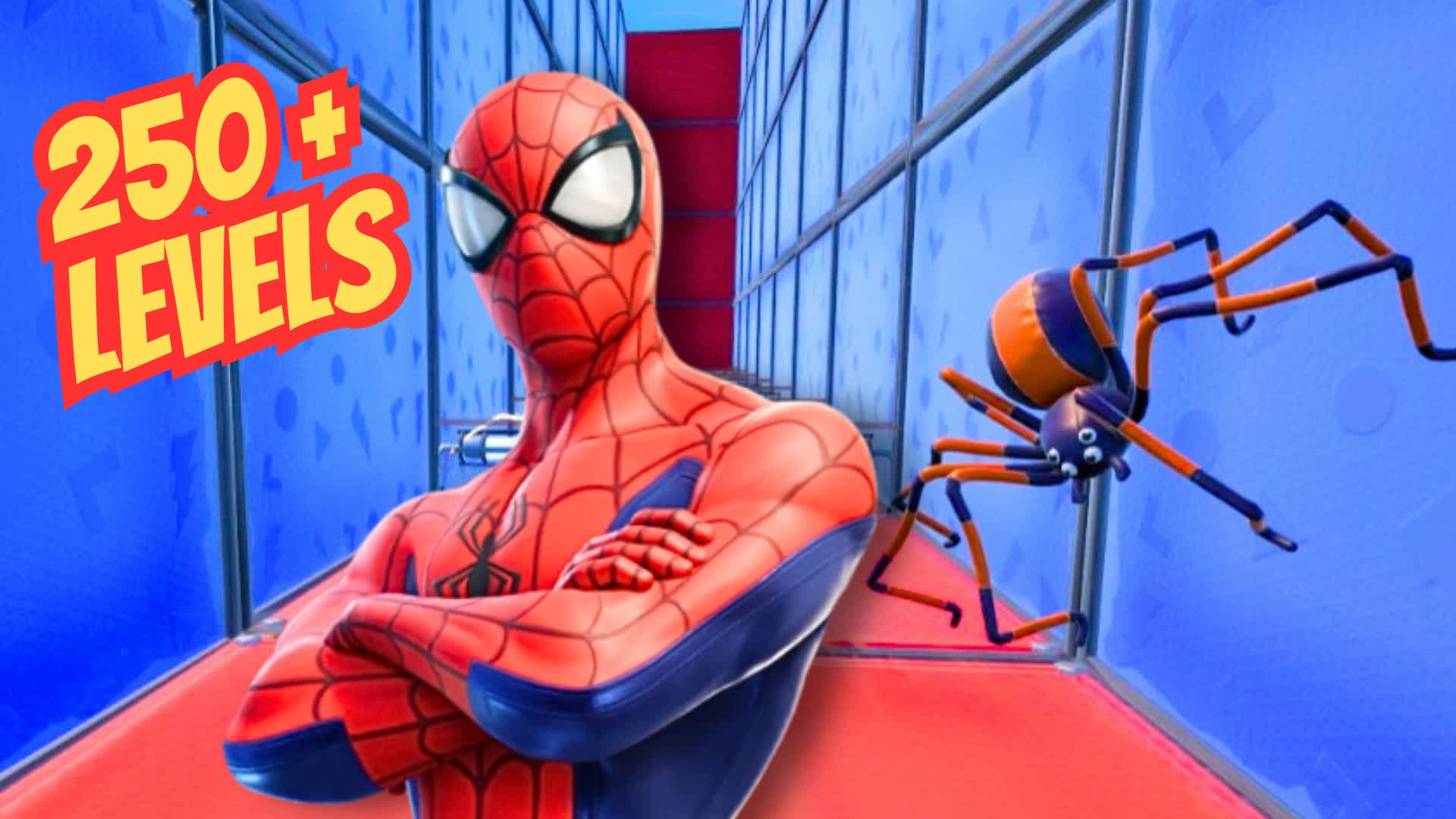 🕸 SPIDER PARKOUR 250+🕸 — Fortnite Creative map