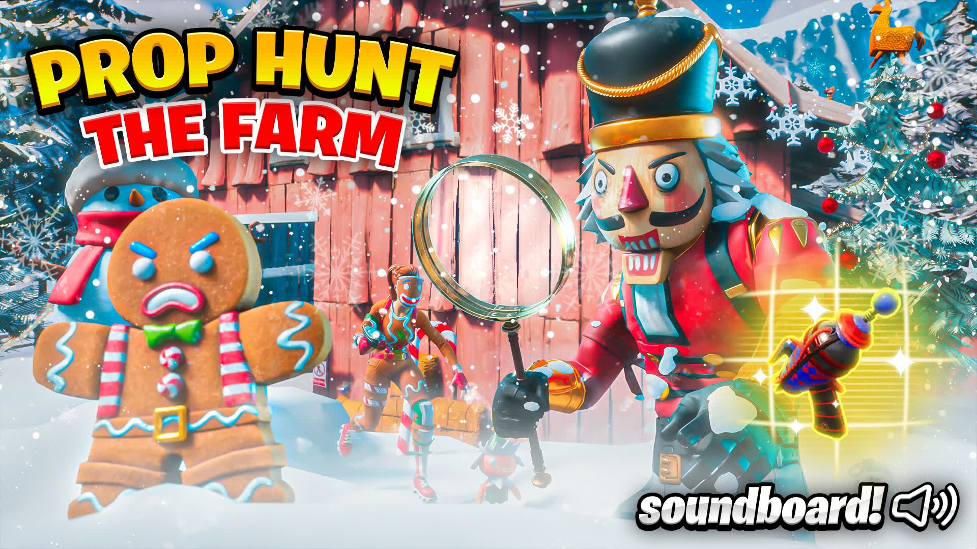 βοΈ THE FARM - PROP HUNT (CHRISTMAS) β Fortnite Creative map