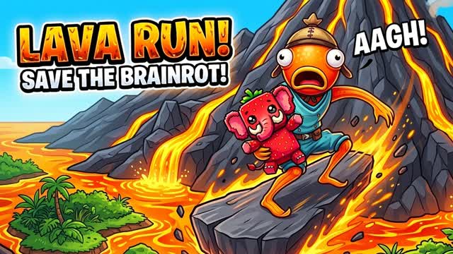 LAVA RUN ๐ฅ โ Fortnite Creative map