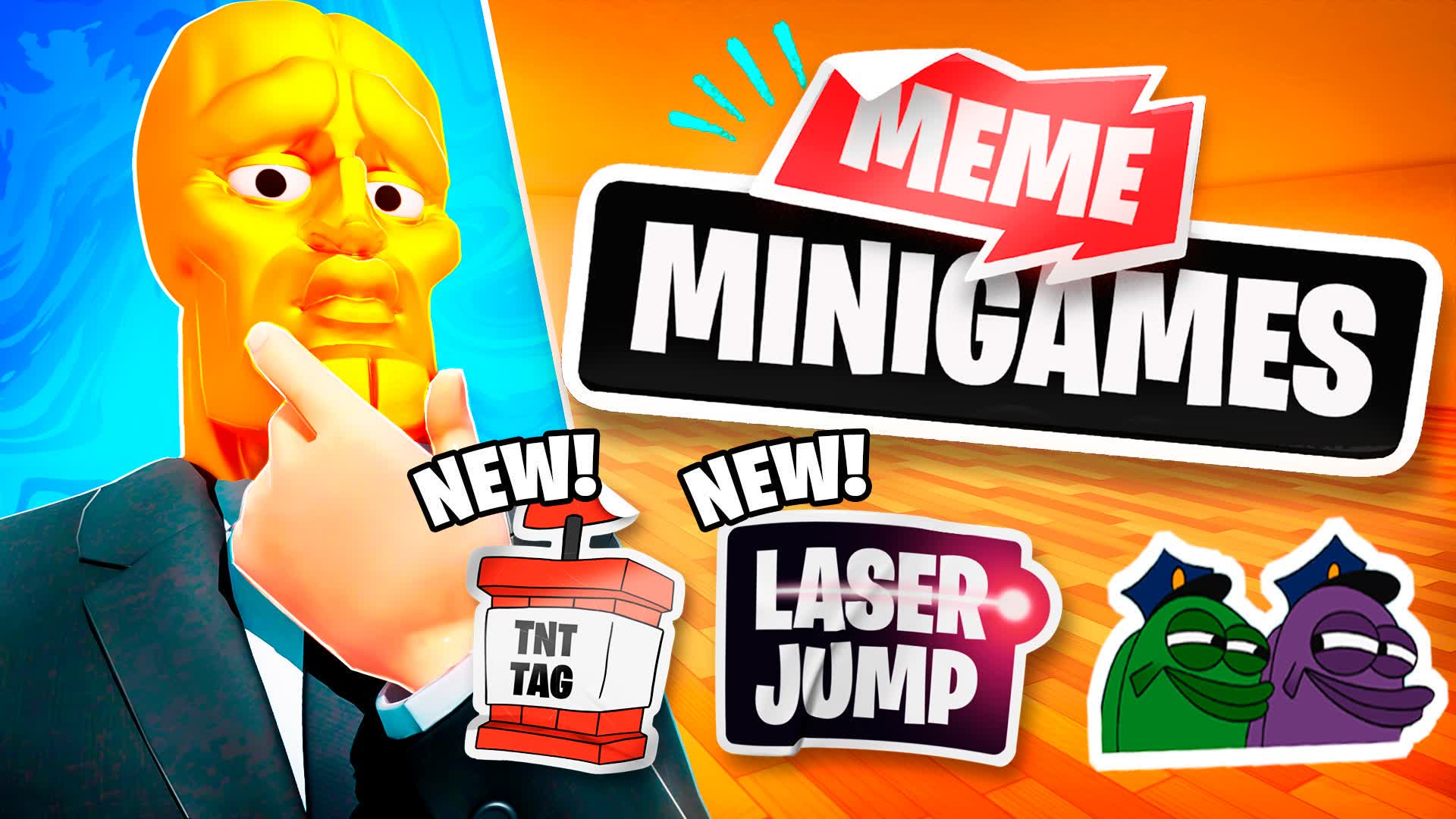 MEME MINIGAMES PVP π― β Fortnite Creative map