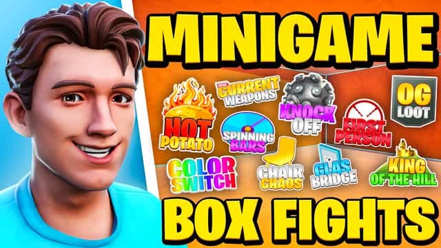 MINIGAMES BOX FIGHTS ๐ฆ50+ MINIGAME WARS โ Fortnite Creative map