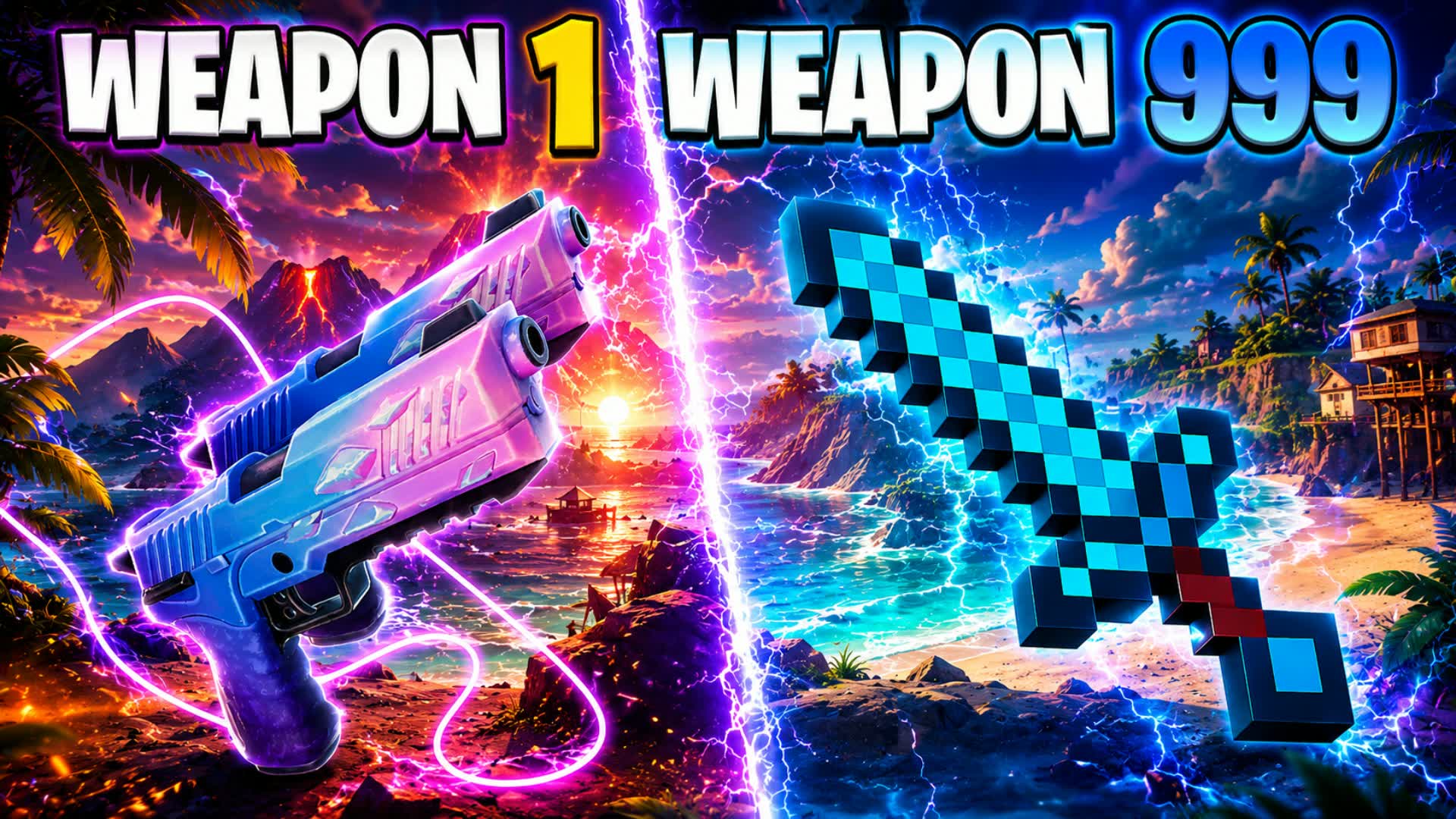 🌟ULTRA GUN GAME🎯ONE SHOT⭐️HERO — Fortnite Creative map