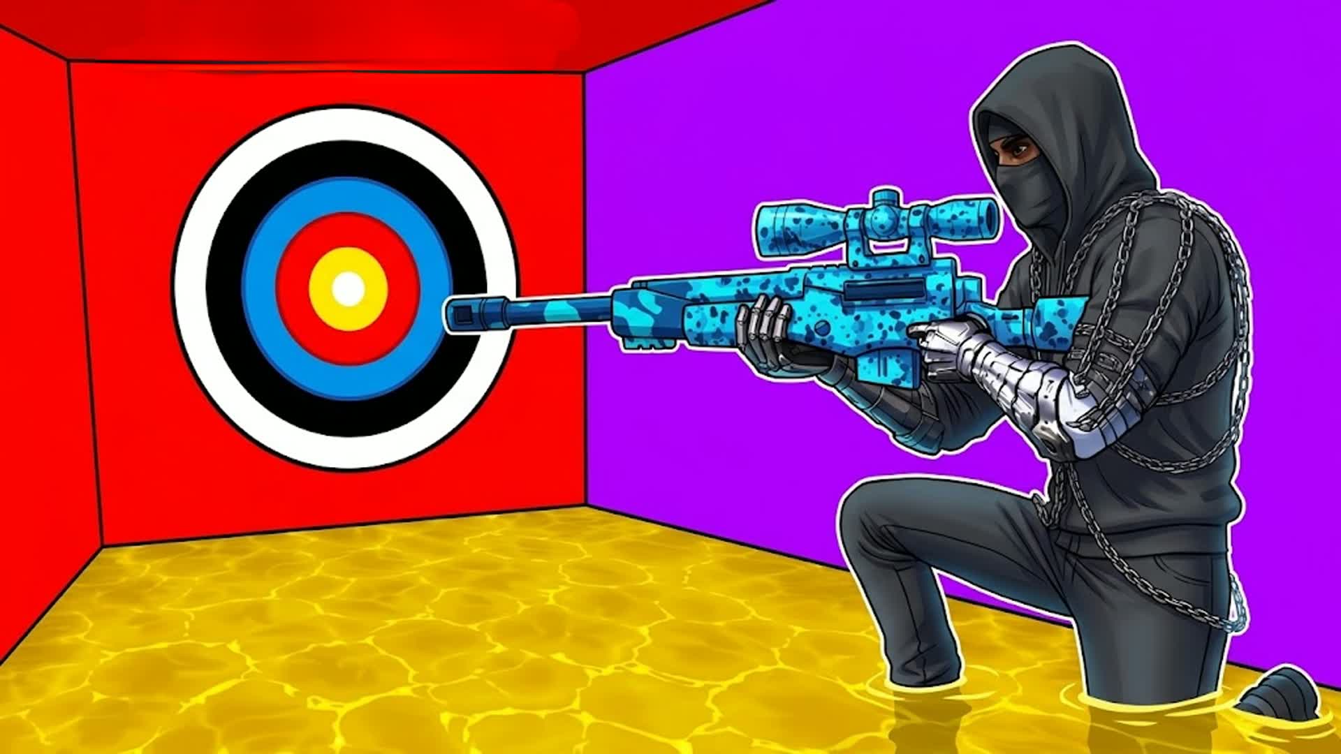 CRAZY CHAOS TRICKSHOT PARKOUR🏁 — Fortnite Creative map