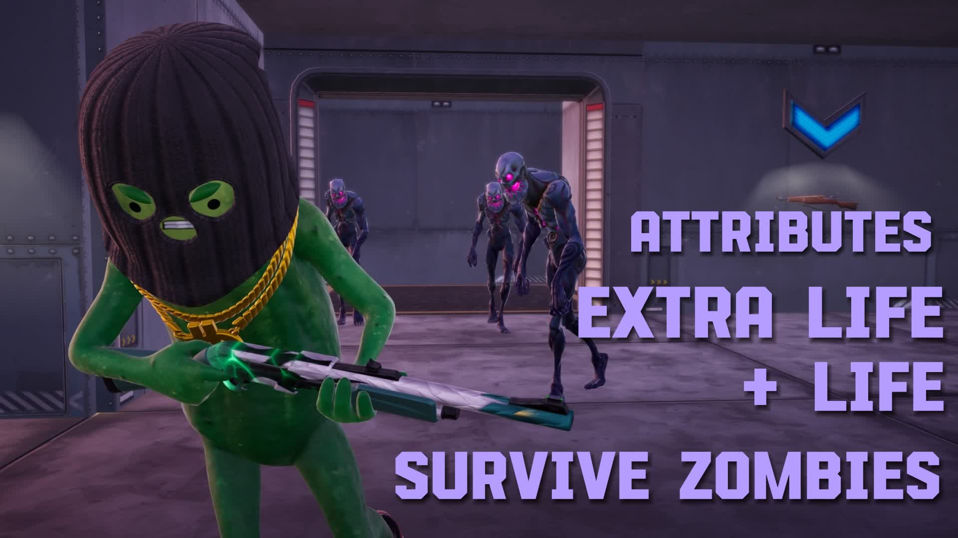 Survive zombies โ Fortnite Creative map
