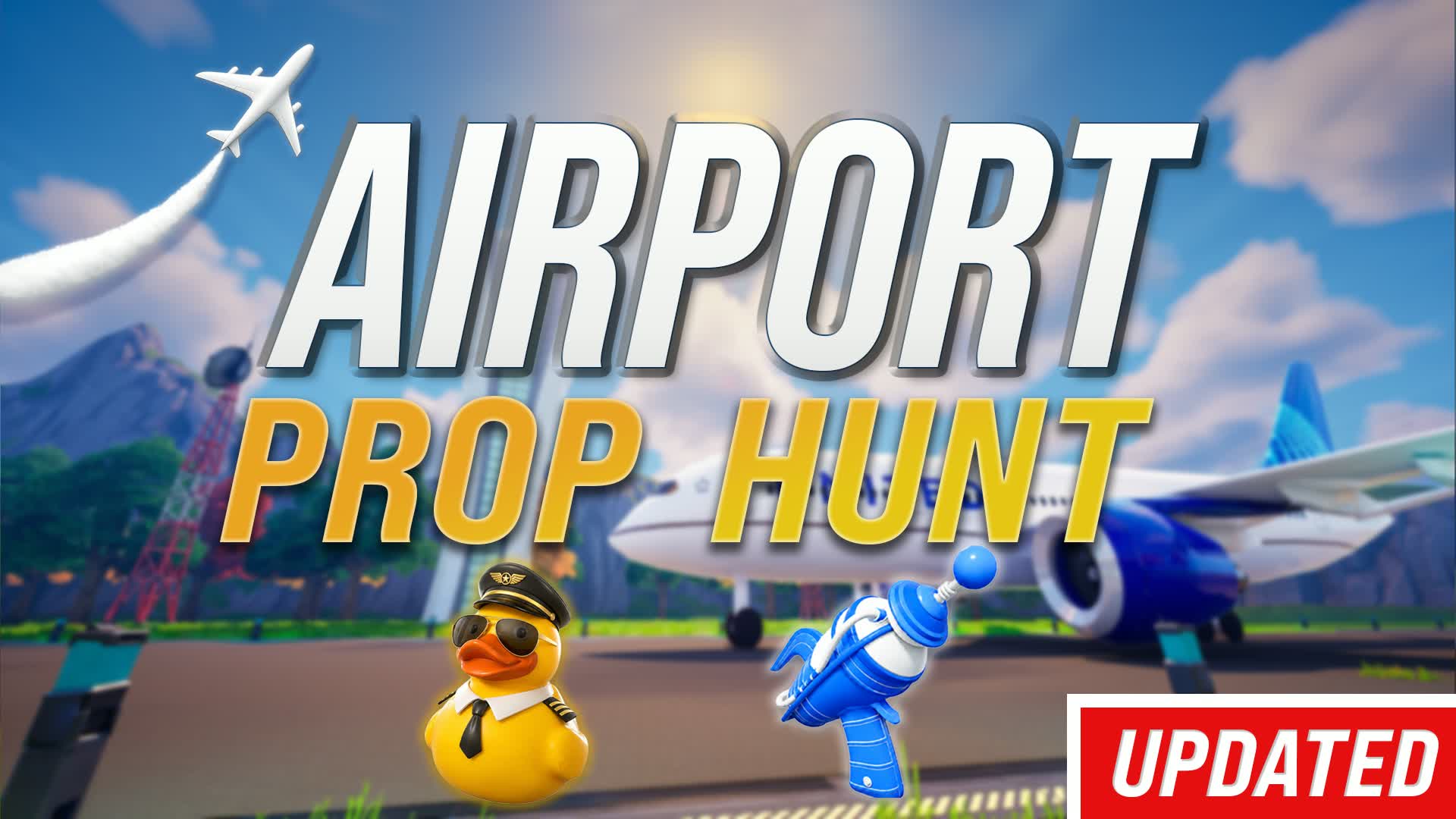 Airport PROP HUNT ✈️ — Fortnite Creative map