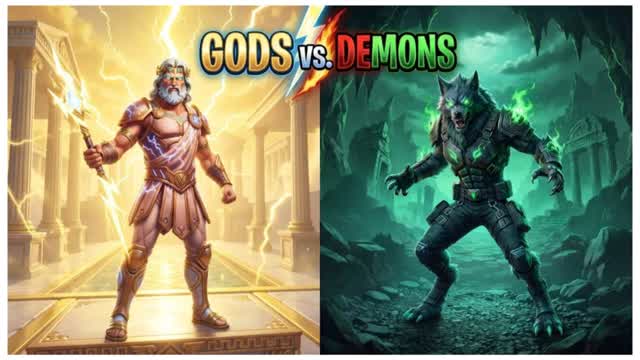 Gods vs Demons — Fortnite Creative map