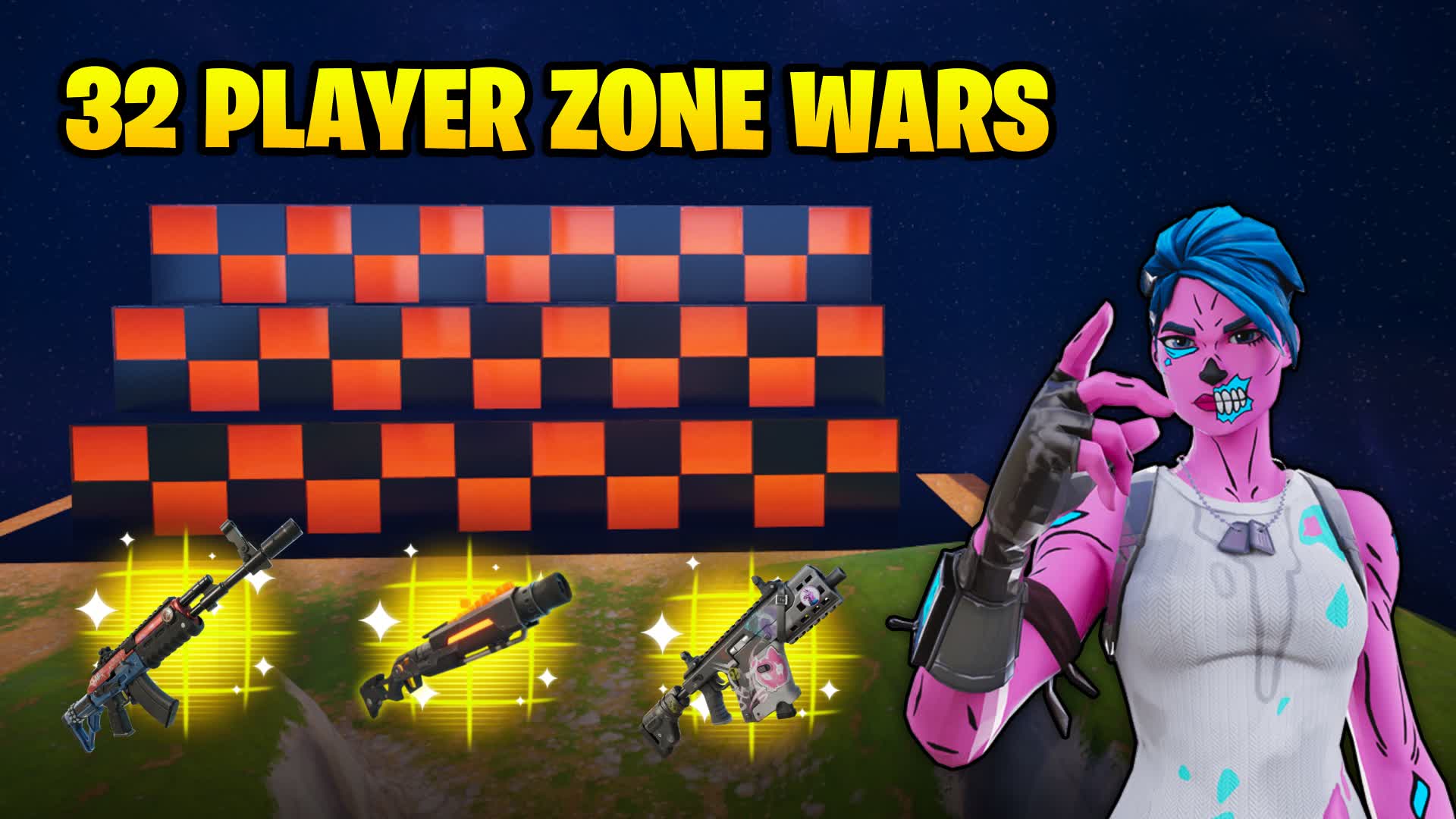 π― CLUTCH 32 PLAYER ZONE WARS π β Fortnite Creative map