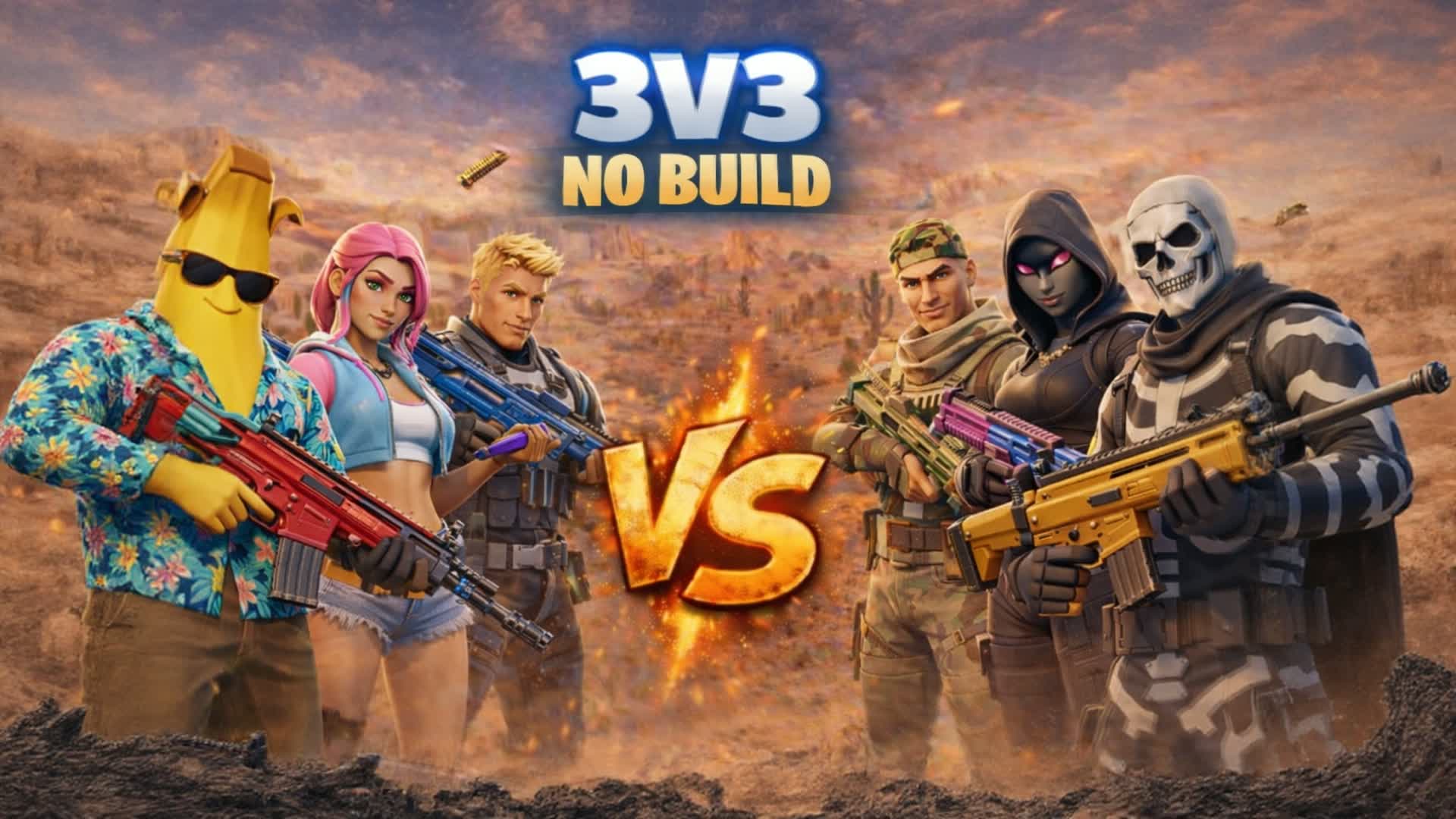 3V3 NO BUILDS β Fortnite Creative map