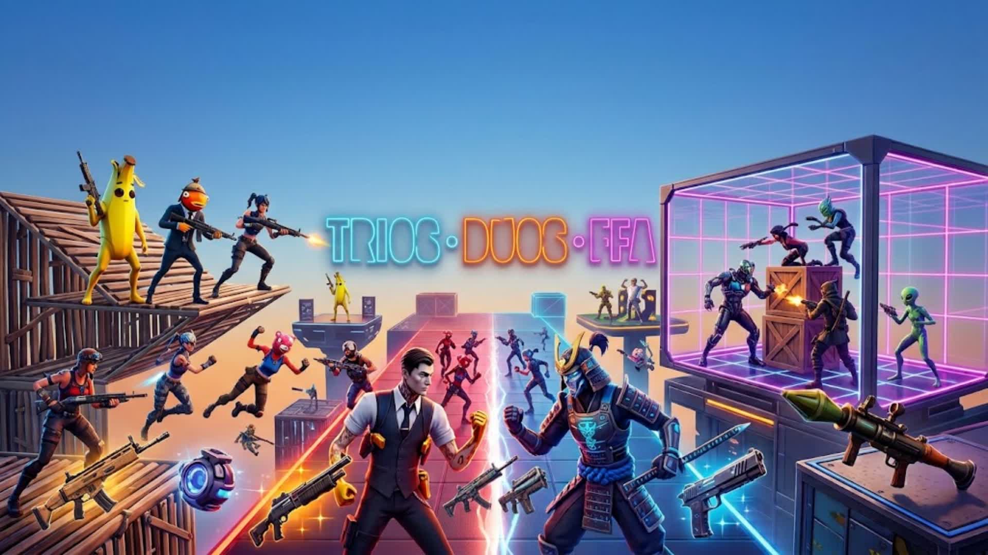 1 VS 6 — Fortnite Creative map
