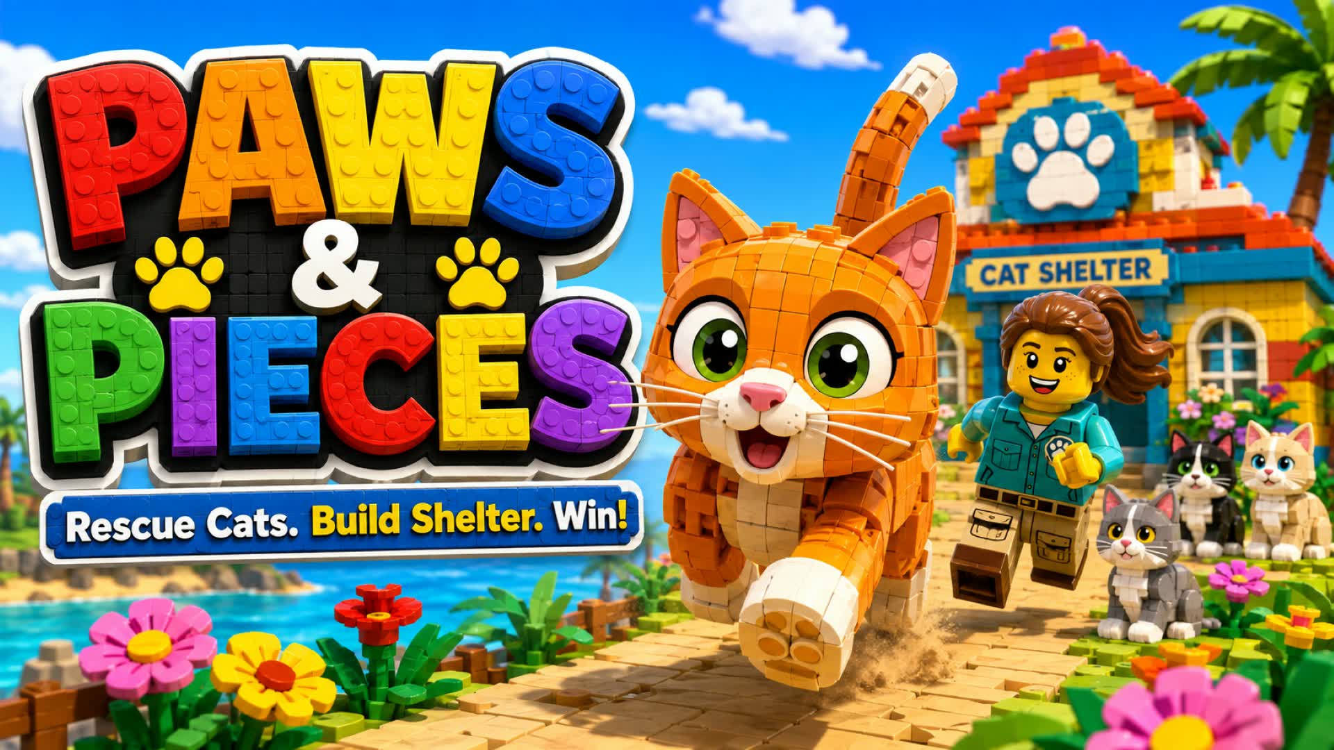 Paws & Pieces: Cat Rescue Race β Fortnite Creative map