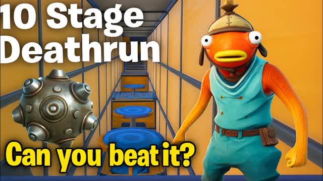 THE 10 STAGE DEATHRUN — Fortnite Creative map