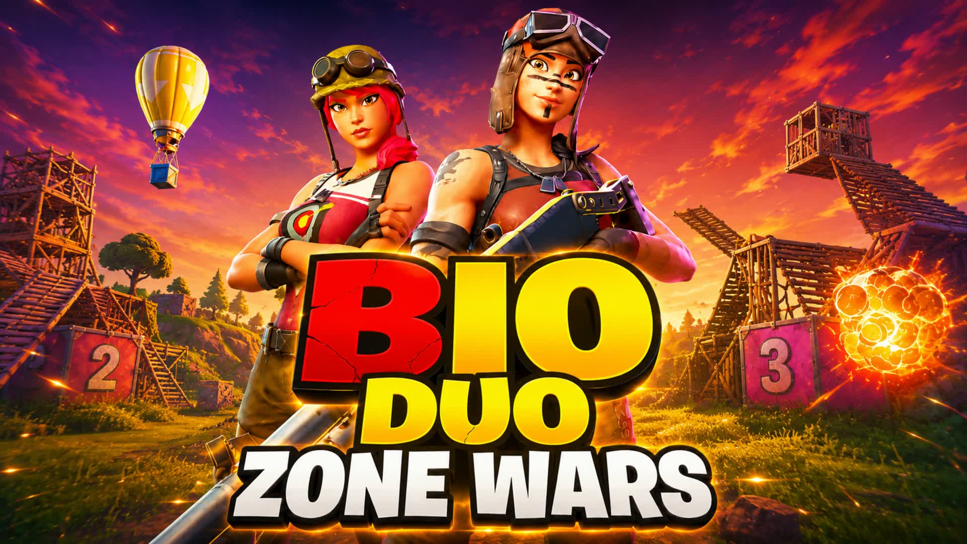 π BIO DUO - ZONE WARS π β Fortnite Creative map