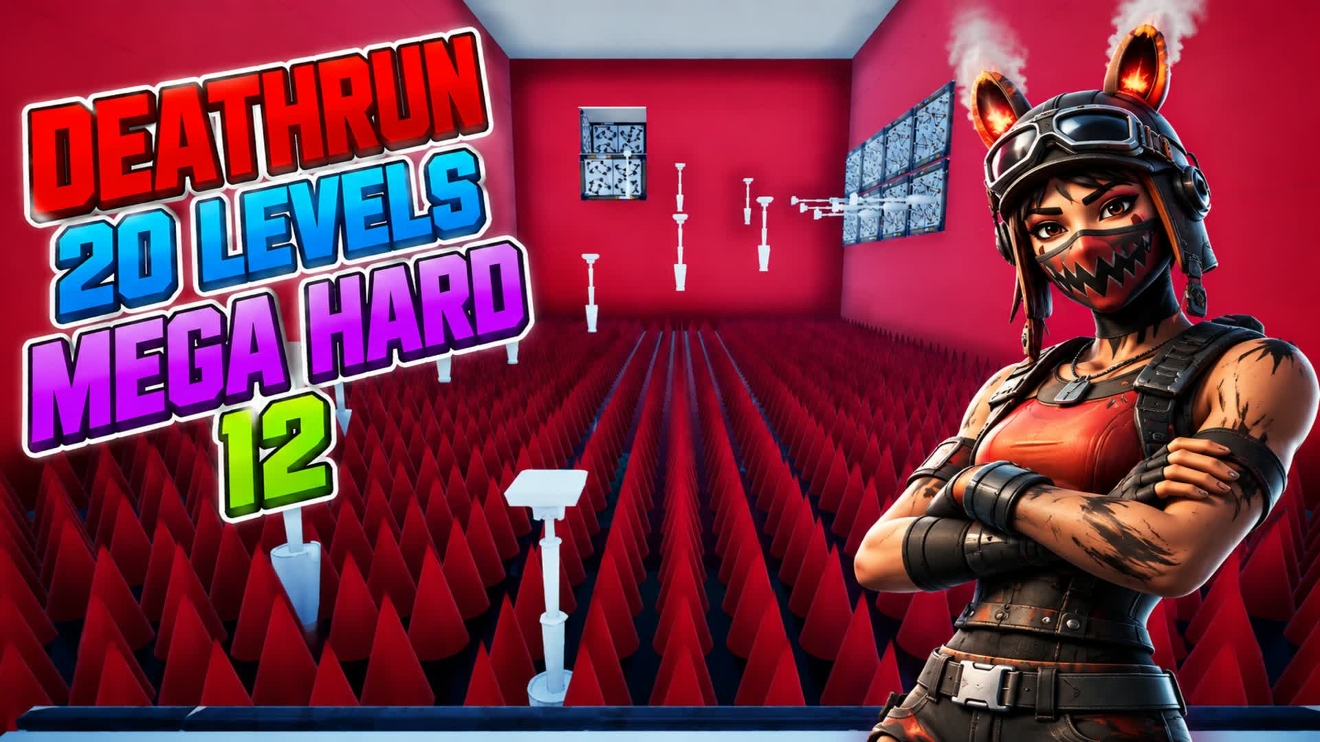 Deathrun 20 levels mega hard 12 — Fortnite Creative map