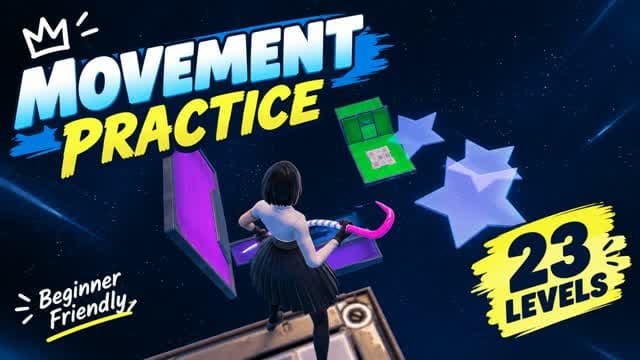 Beginner Movement Practice 23 levels — Fortnite Creative map