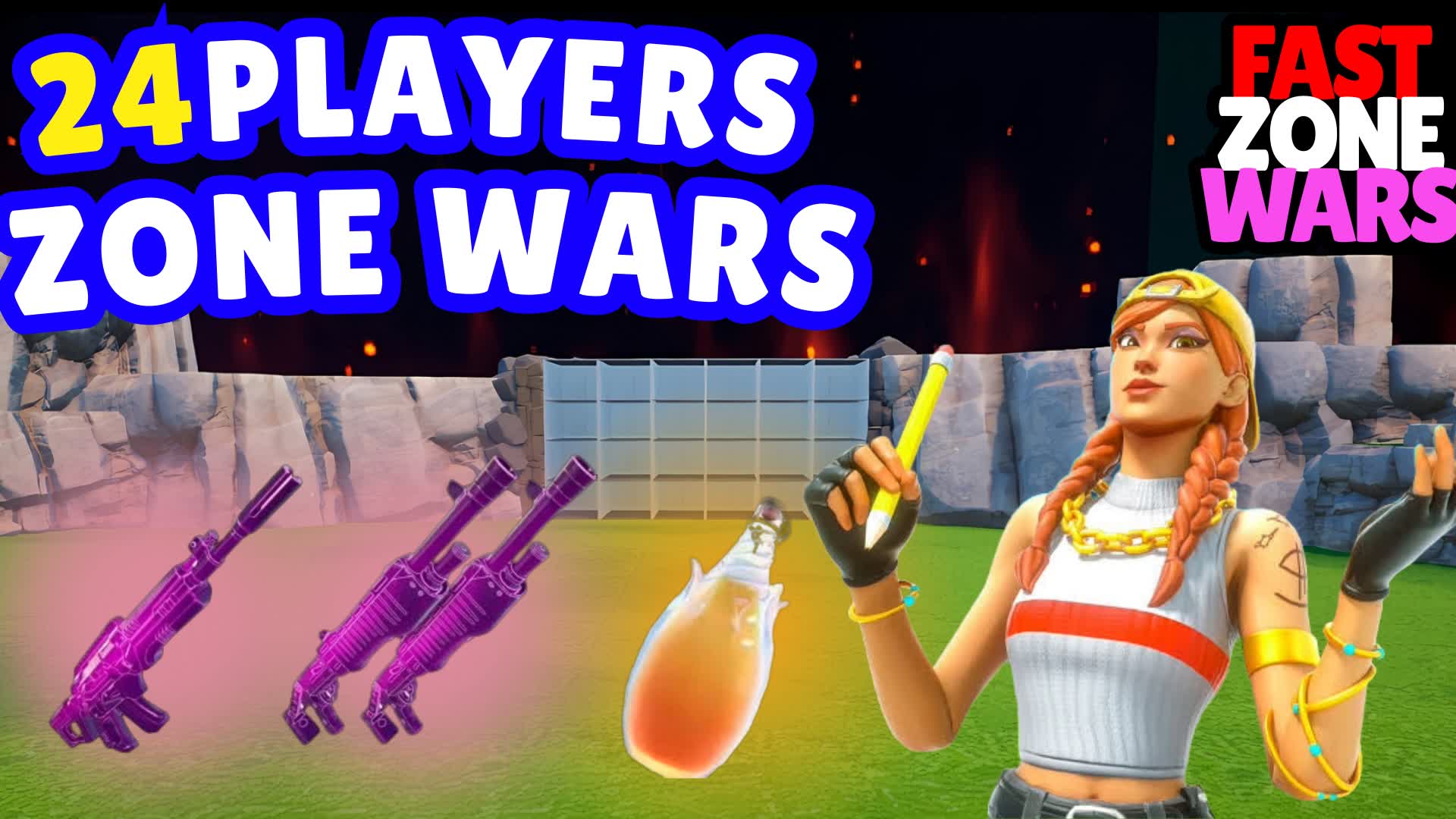 FAST Zone War 24players — Fortnite Creative map