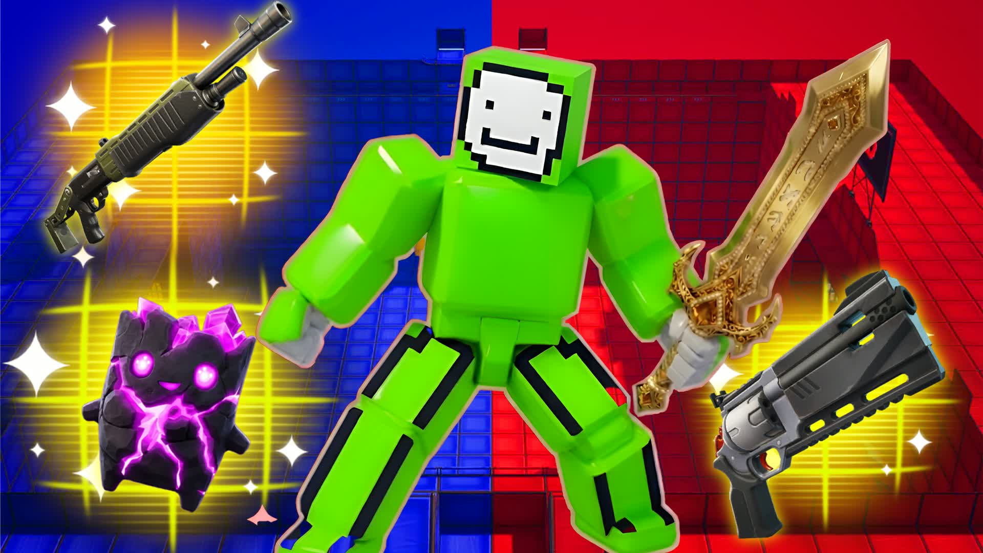 CRAZY HAALAND RED VS BLUE ๐ด๐ต UNC 67 โ Fortnite Creative map